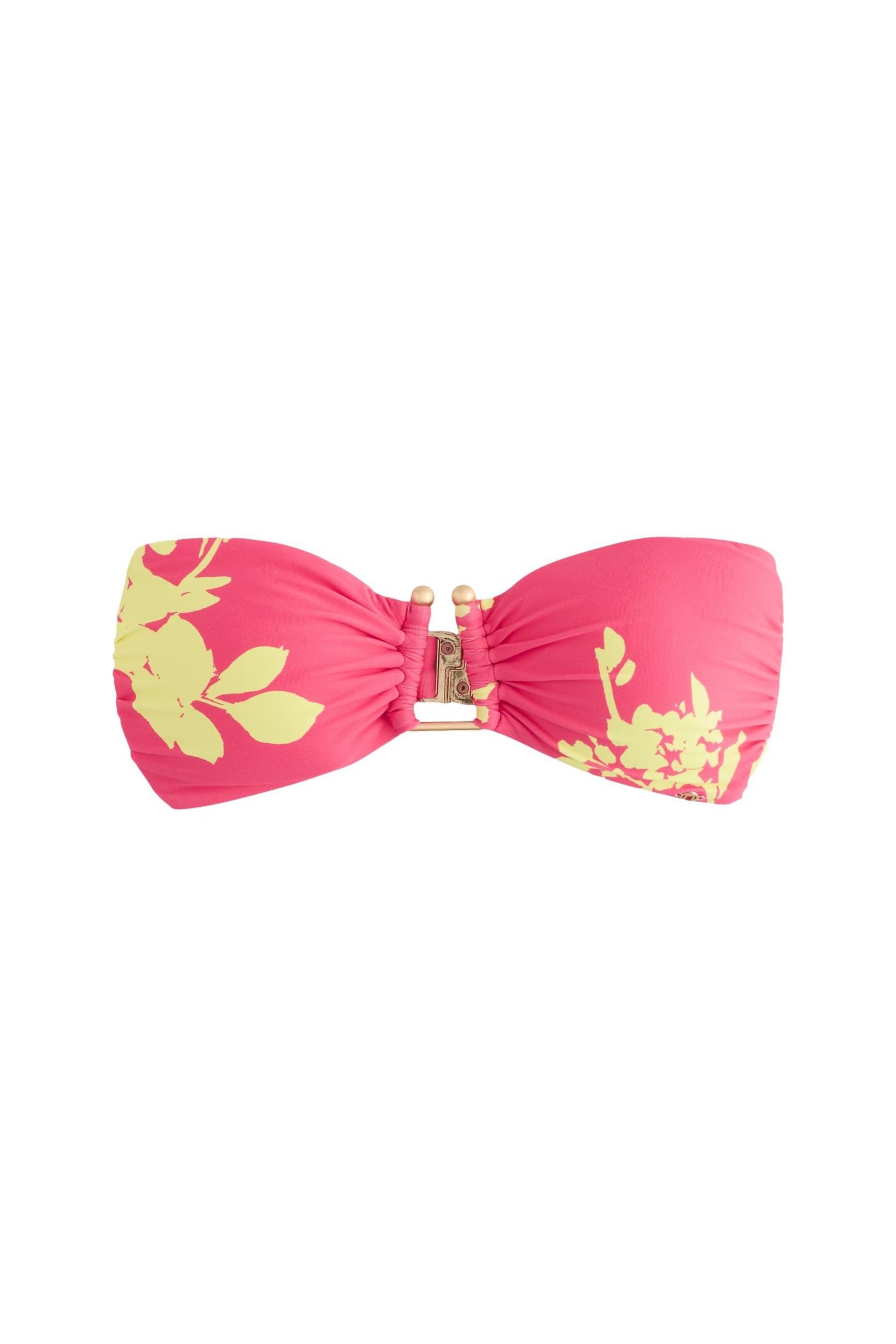 Bandeau-Bikini-Top Bandeau-Bikinioberteil mit Besatz