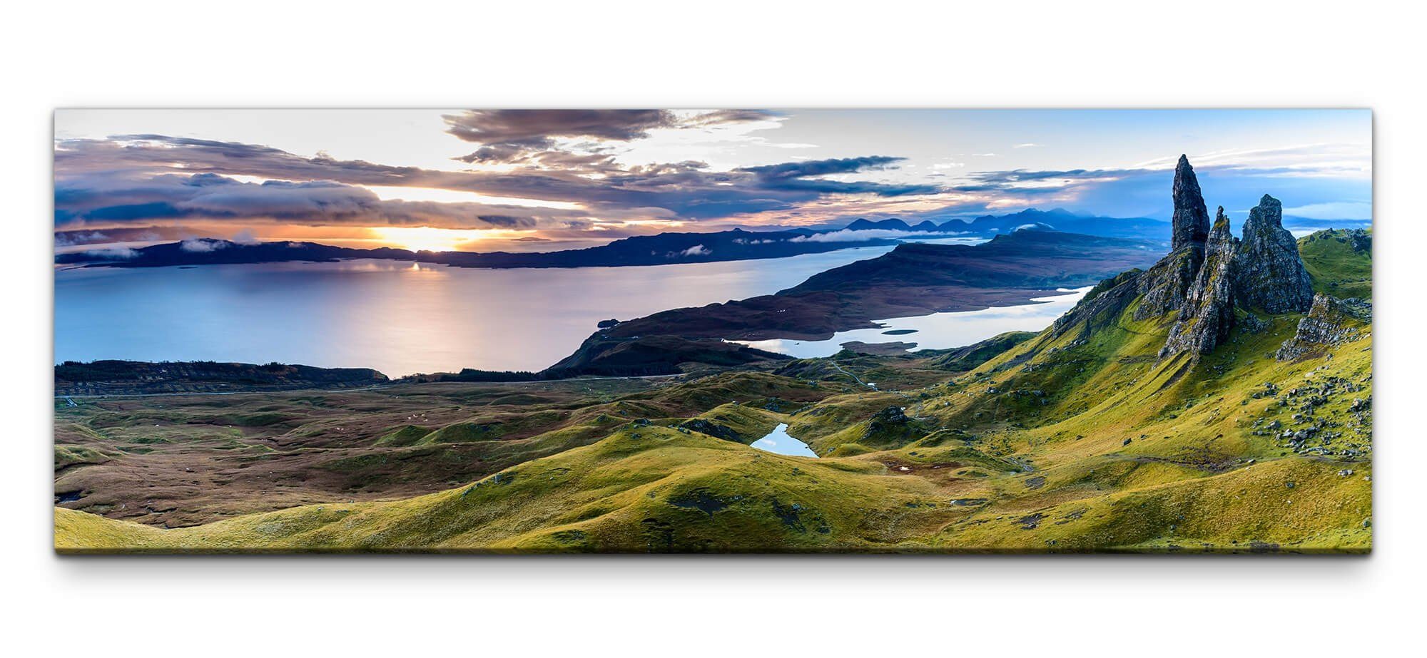 möbel-direkt.de Leinwandbild Bilder XXL Schottland Wandbild auf Leinwand günstig online kaufen