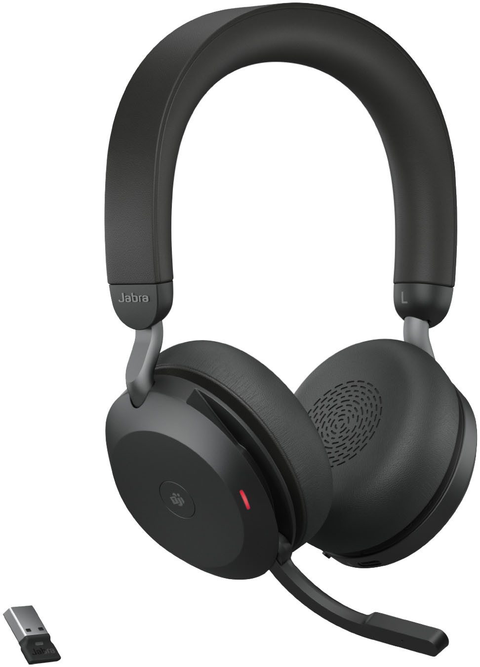 Jabra Evolve2 75 Bluetooth-Kopfhörer (Active Noise Cancelling (ANC), Rauschunterdrückung, Sprachsteuerung, Stummschaltung, Alexa)