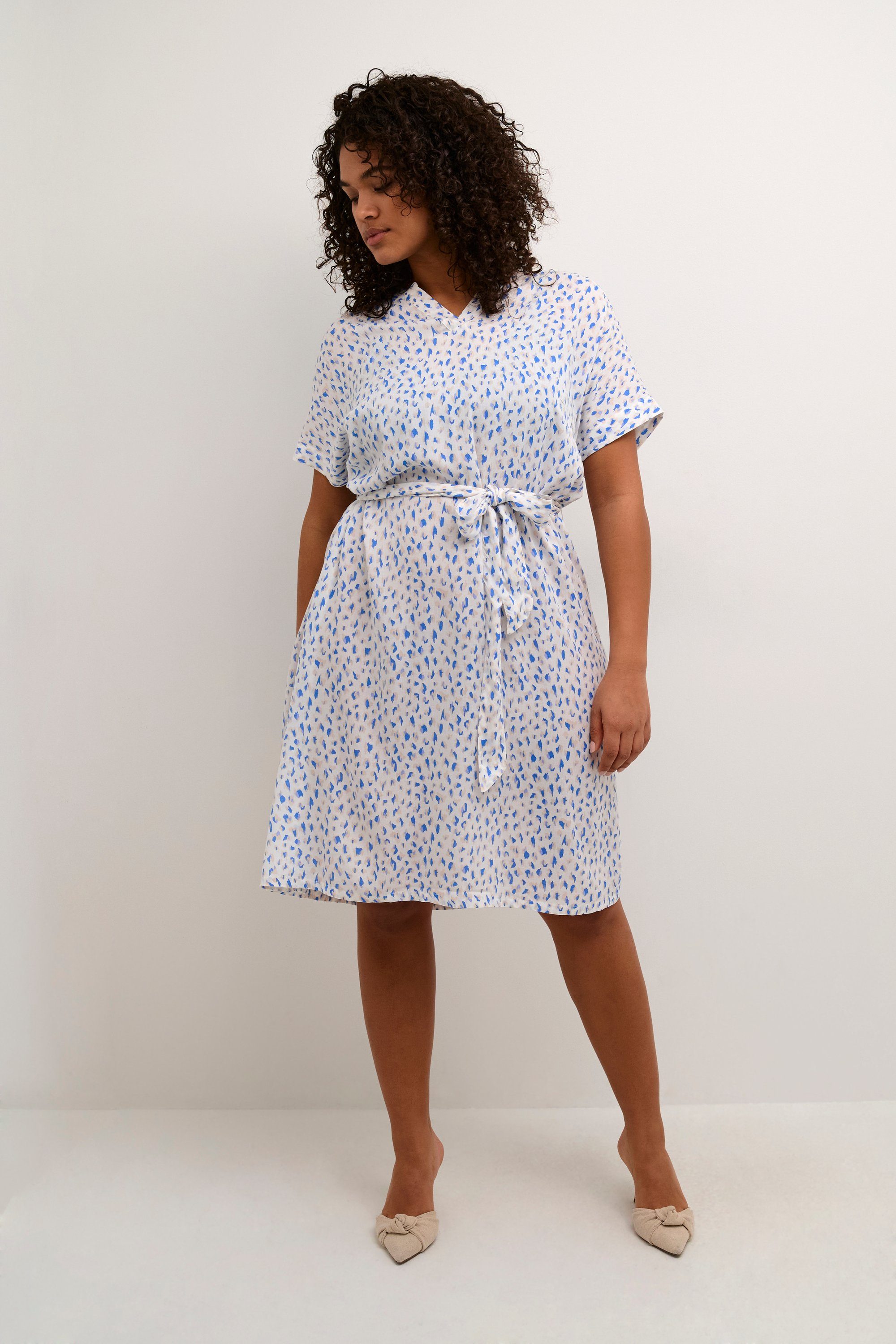KAFFE Curve Blusenkleid Kleid KCane Große Größen günstig online kaufen
