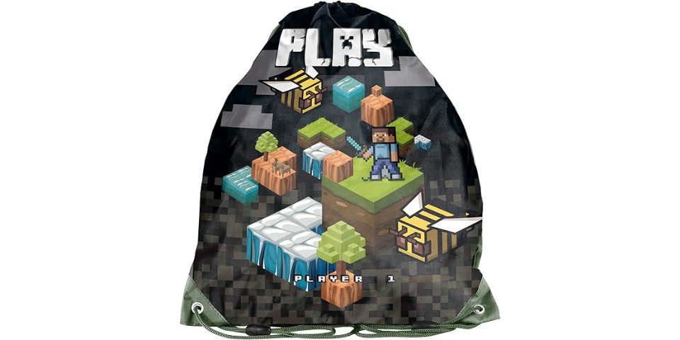 GOLDKIDS Schulranzen set jungen 1. klasse 7-teilig Ranzen Tornister (Schulrucksack Federmappe, 1-tlg., Turnbeutel Turnsack Brotdose), Trinkflasche Sporttasche Regenschutz Game Pixel Motiv mäppchen