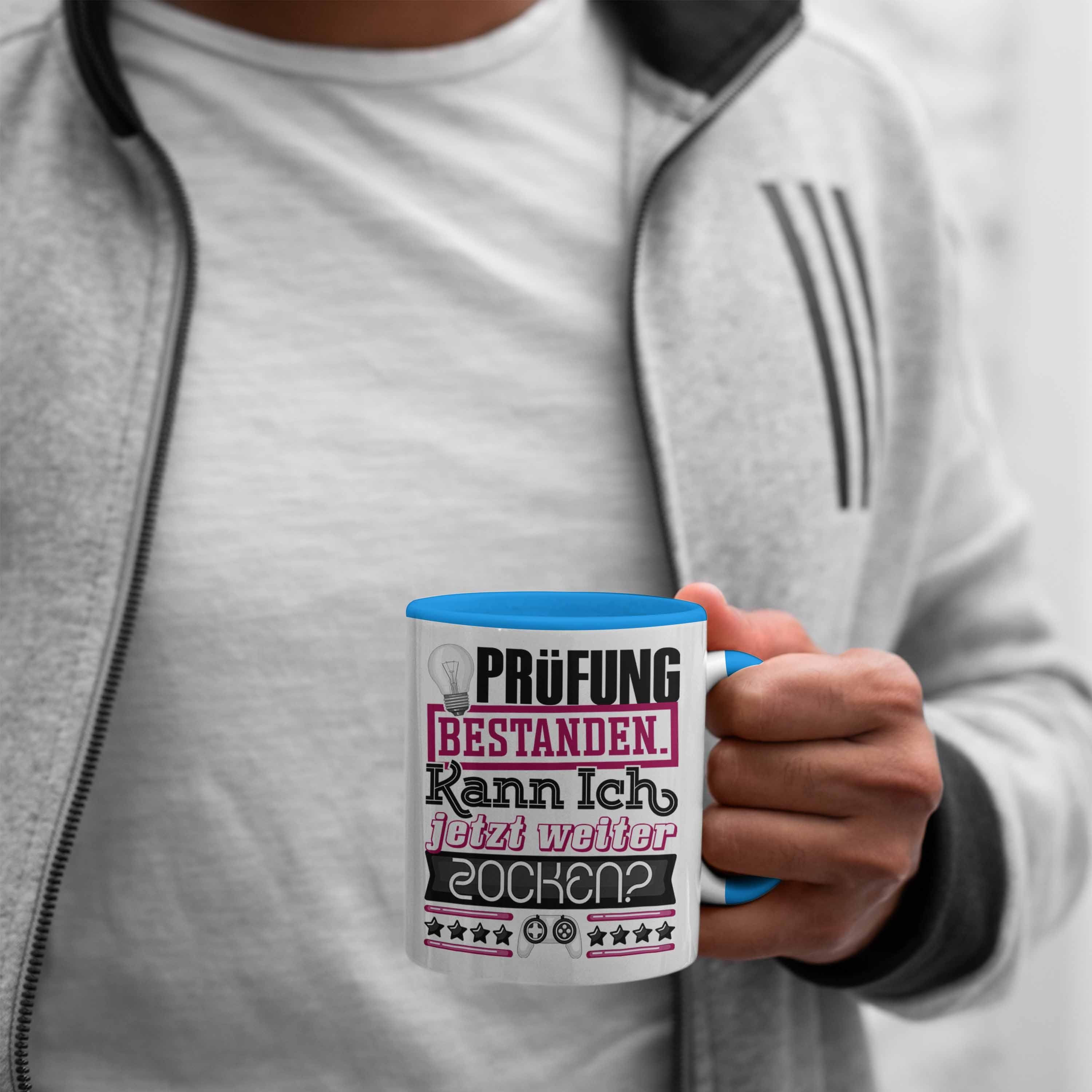 Geschenk Prüfung Tasse Master Blau Trendation Tasse Prüfung Bachelor Besta Studium Bestanden