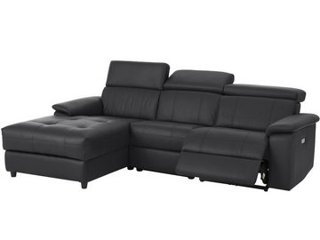 loft24 Sofa Tana, mit elektrischer Relaxfunktion, USB-Anschluss, Recamiere links