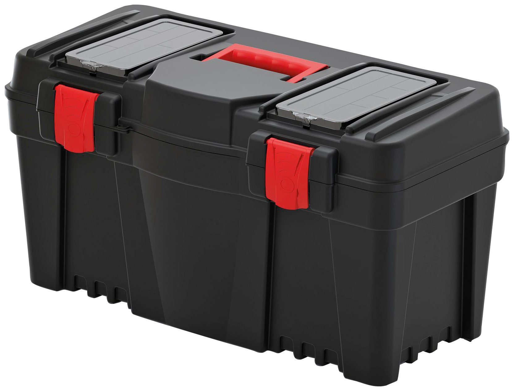 Prosperplast Werkzeugbox CALIBER, 59,7x28,5x32 cm, inkl. Einsatz,  Praktische Werkzeugkiste