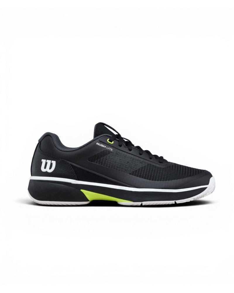 Wilson Rush Lite 5.0 Clay/Sandplatz schwarz/weiss/gelb Herren Tennisschuh