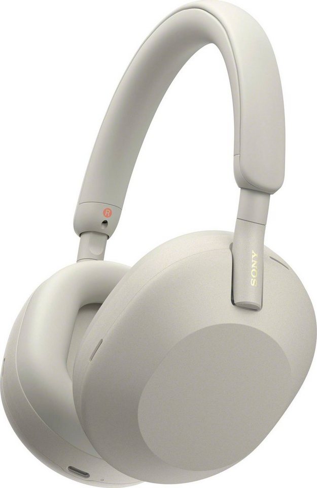 Kopfhörer Hi-Res, WH1000XM5 Rauschunterdrückung, (Freisprechfunktion, Sony Sprachsteuerung) Multi-Point-Verbindung, Noise-Cancelling, kabelloser
