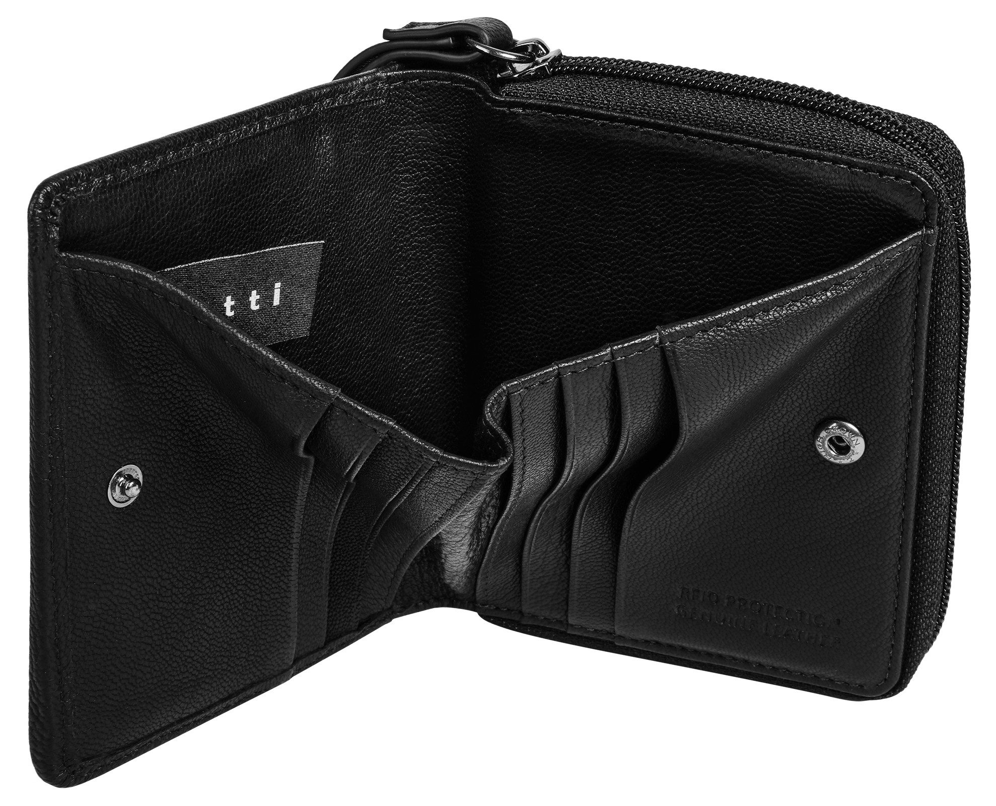 bugatti Geldbörse BLACK MAGIC, echt Leder
