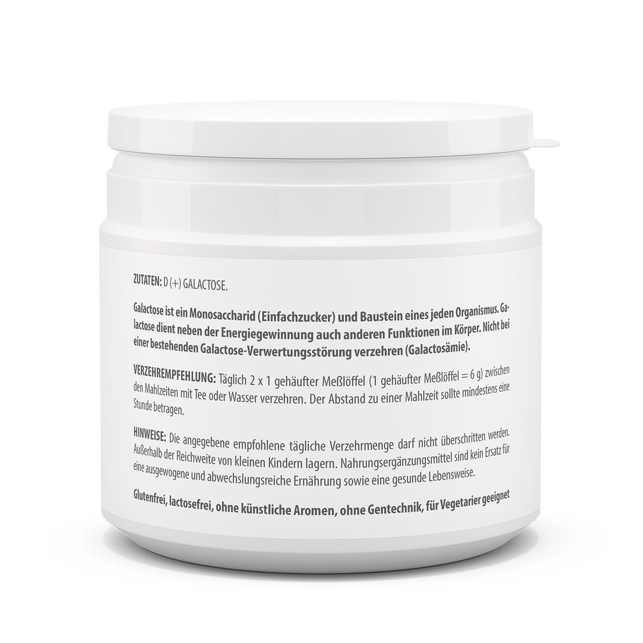 vitaworld D Galactose - Hochrein, ohne Zusatzstoffe - produziert in Italien Pulver, 500 g