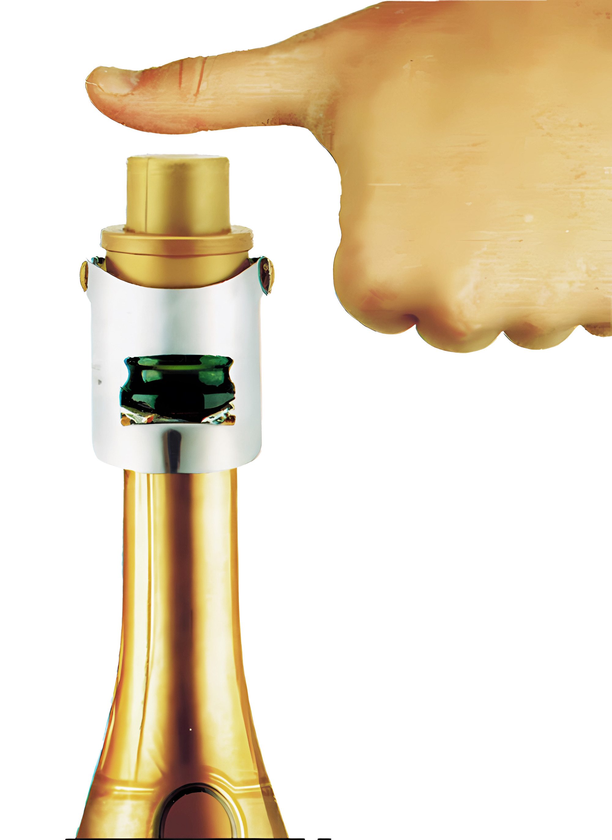 HIT Trading Flaschenverschluss CHAMPAGNERVERSCHLUSS Flaschenstöpsel Flaschenverschluss 21, Sektverschluss Weinstopfen Champagner Sekt Wein Verschluss