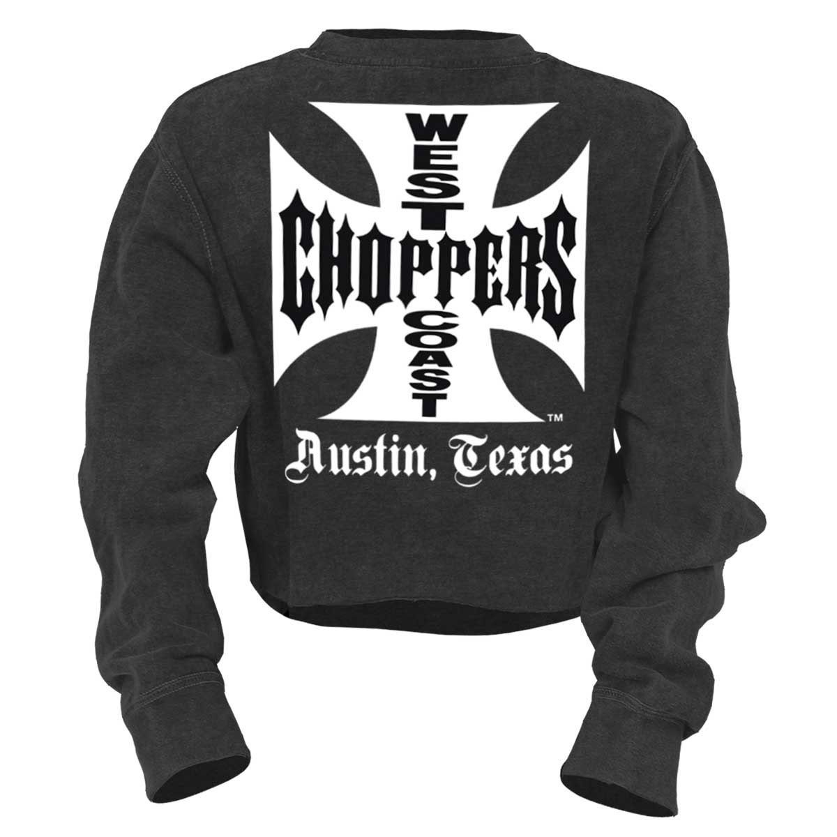 Choppers Damen Sweatshirt Sweatshirt Coast West West Coast Crop OG Choppers