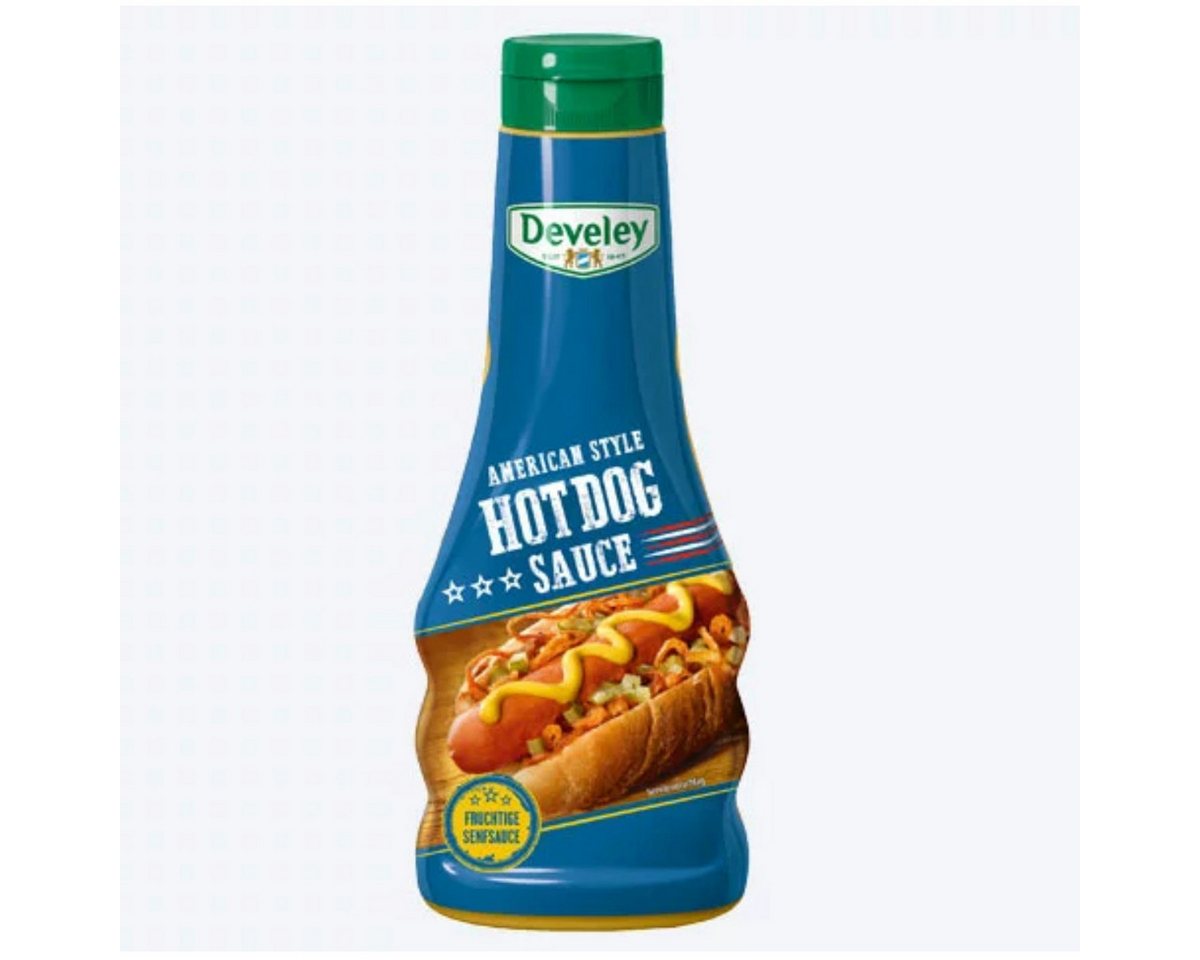 Develey Saucen, Develey American Hot Dog fruchtige Sauce mit Mango und Apfel 250ml