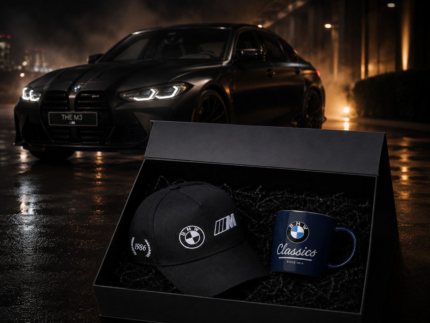 BMW Baseball Cap BMW M M3 Geschenkset Geschenkbox Mütze Cap Tasse Classic Box (1-St)