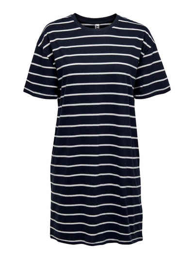 JACQUELINE de YONG Shirtkleid Lockeres Mini T-Shirt Kleid JDYLUCIA (lang, 1-tlg) 4184 in Dunkelblau