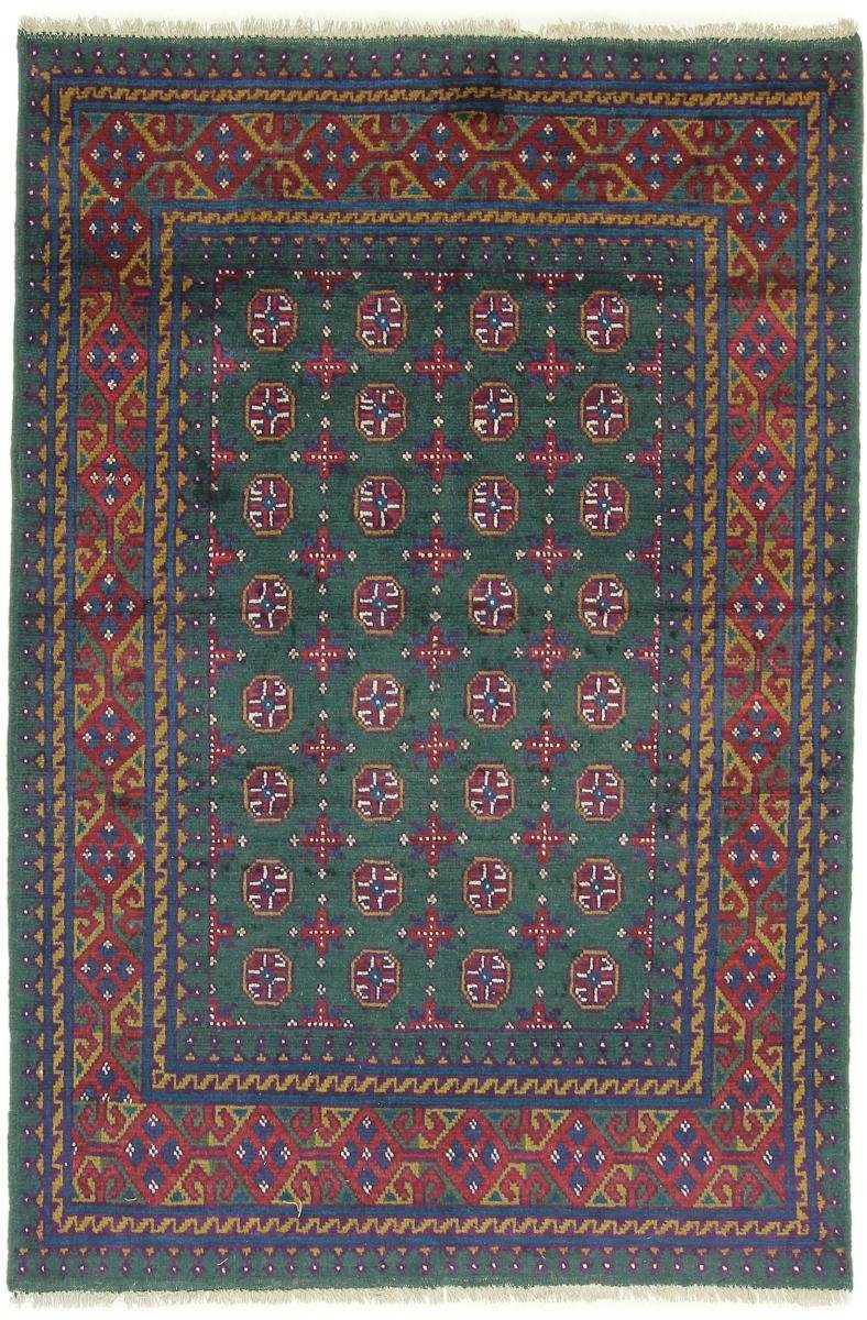Orientteppich Afghan Akhche 121x181 Handgeknüpfter Orientteppich, Nain Trading, rechteckig, Höhe: 6 mm