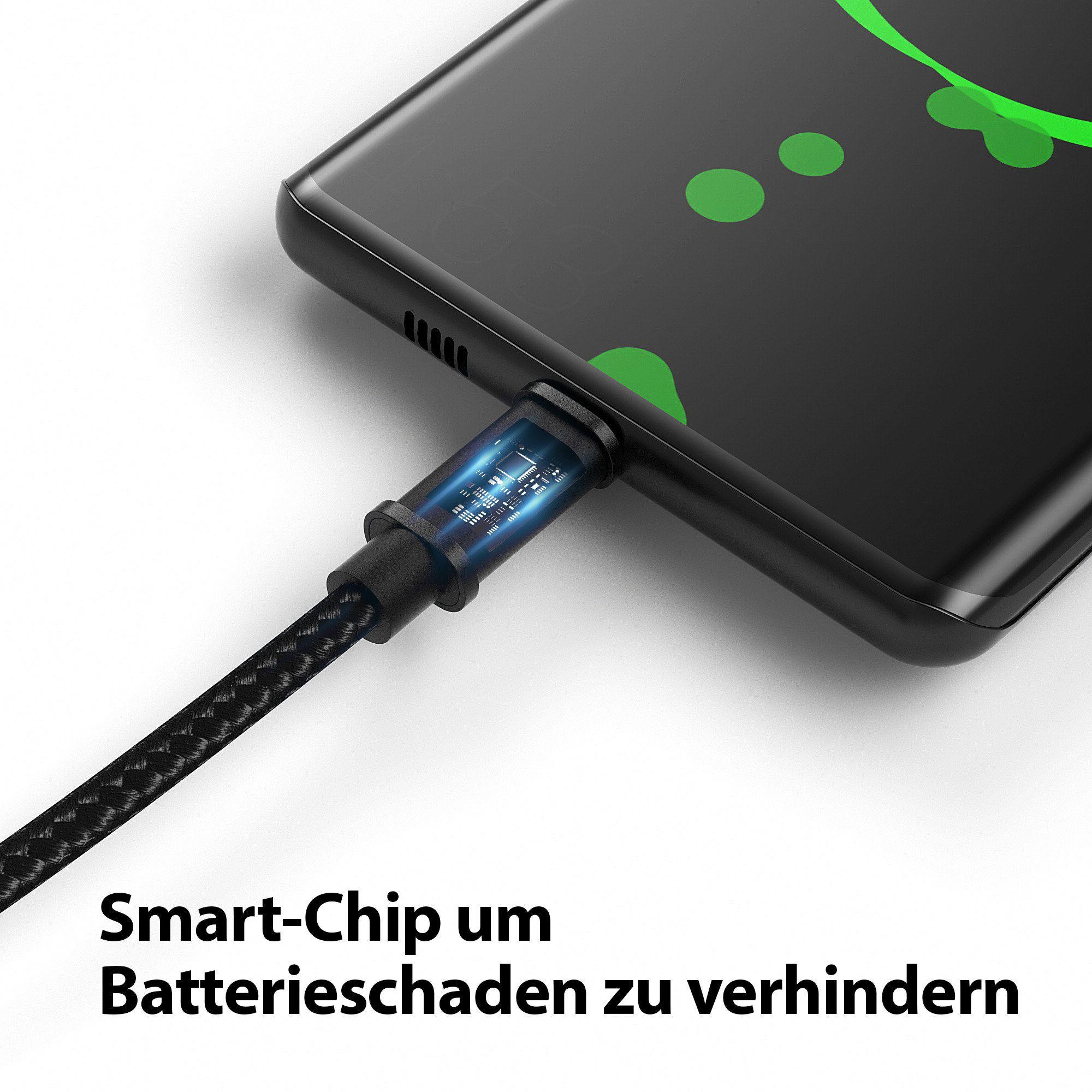 JAMEGA Micro USB Kabel Ladekabel Daten für Tablet Samsung Huawei PS4 XBOX LG USB-Kabel, USB, Micro USB, (100 cm) – Bild 5 von 5