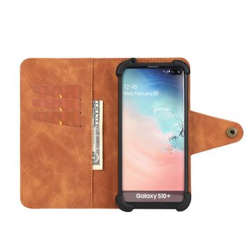 K-S-Trade Handyhülle für Xiaomi Redmi Note 9, Handyhülle + Kopfhörer Schutzhülle Filzhülle Kunstleder