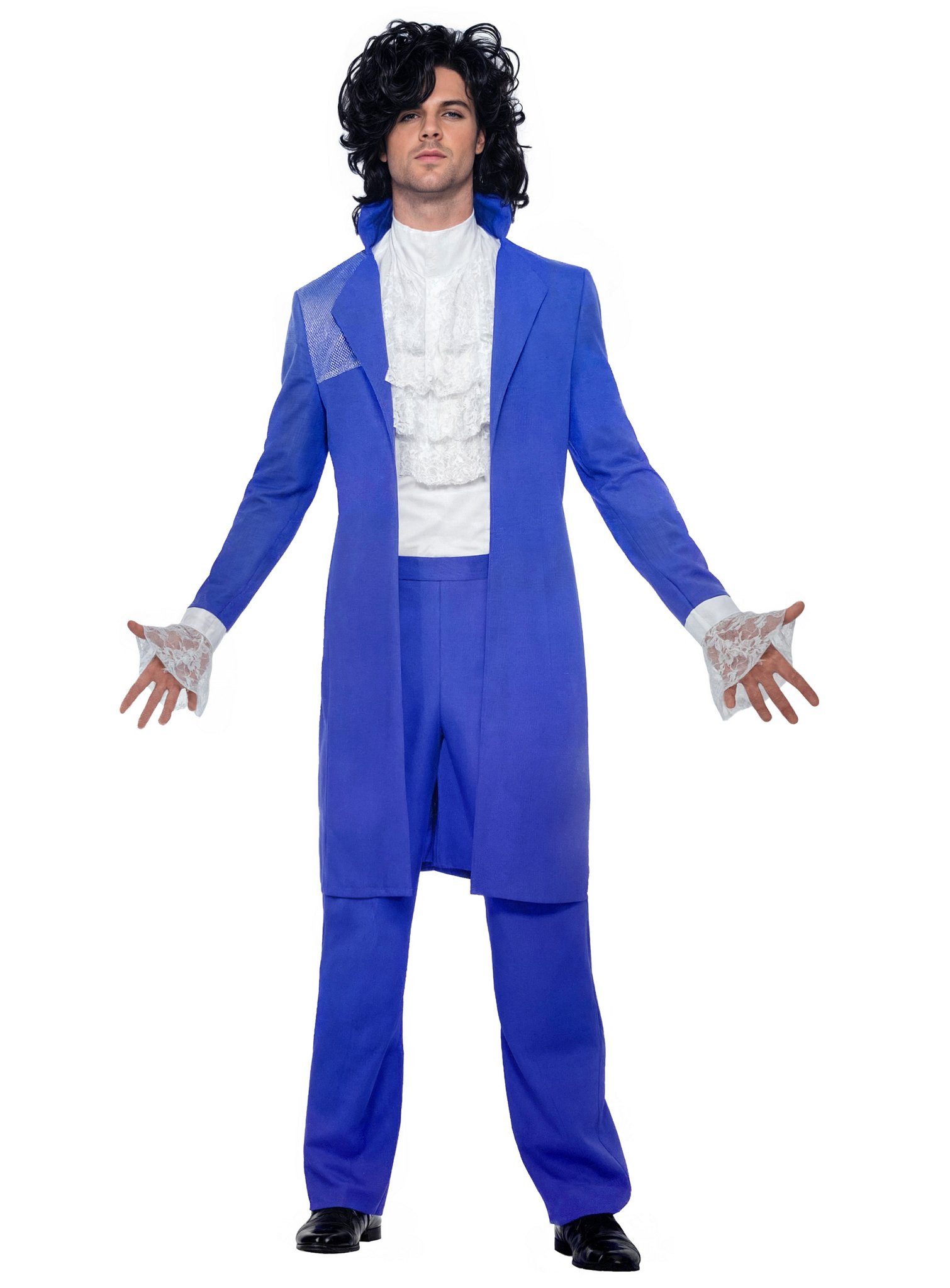 Metamorph Partyanzug Prince Popstar Kostüm - 80er Kostüm für Karneval, Der kleine Prince: Kostümanzug für 80er Jahre Stars