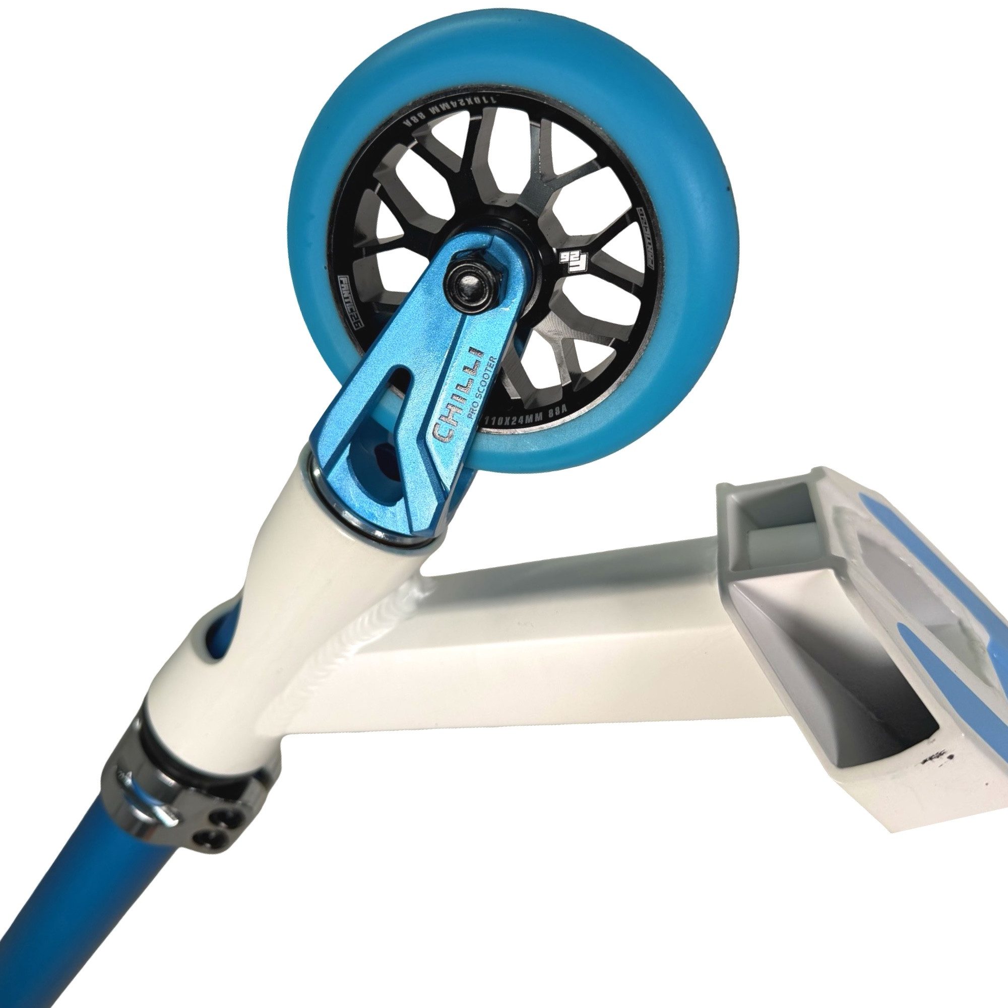 Chilli Pro Scooter Stuntscooter Chilli Pro Signature Arche Cole Custom Scooter 86 cm Weiß/Türkis