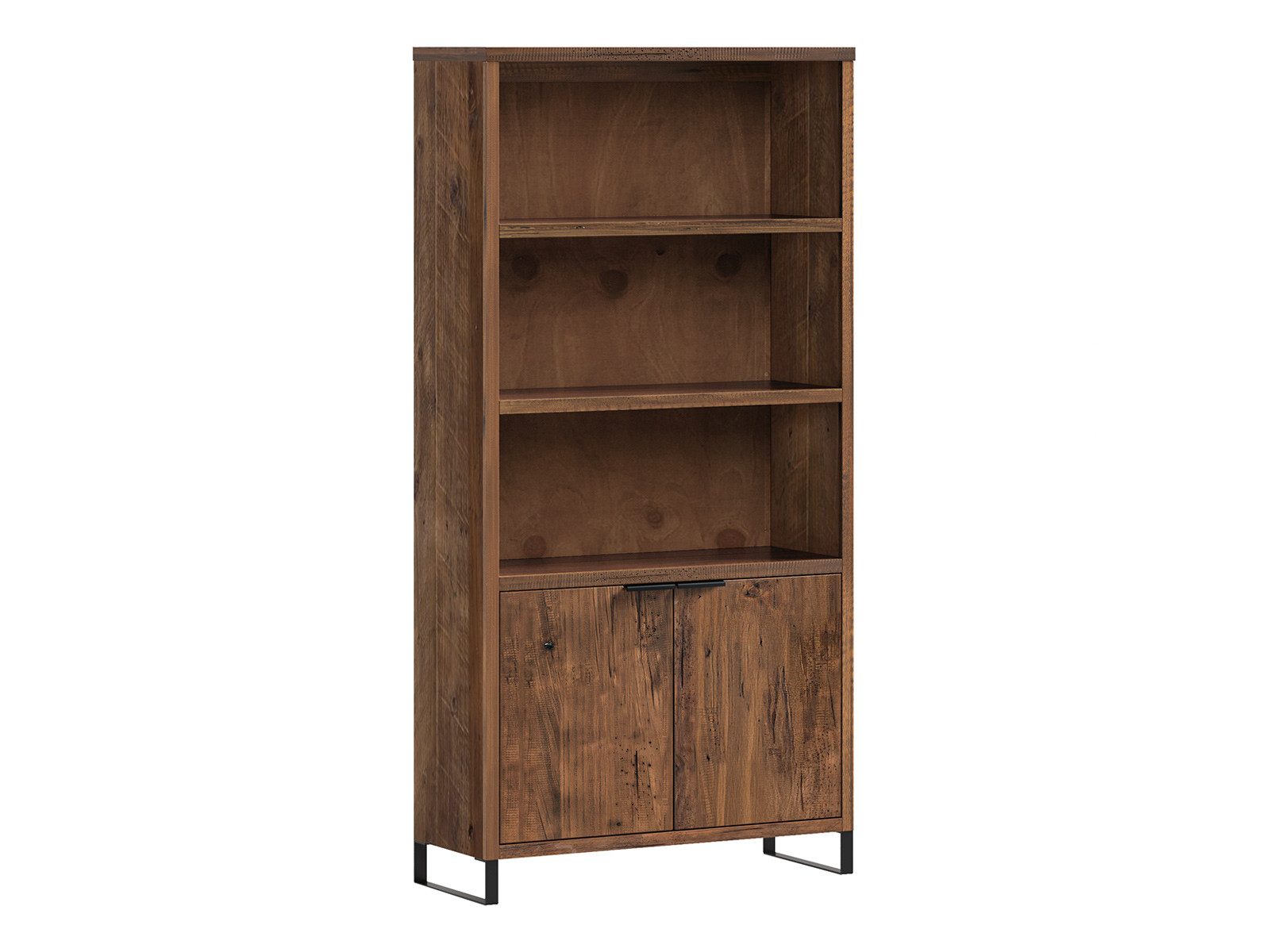 massivum Bücherregal Sydney Bücherschrank Pinie rustikal Wohnzimmer Schrank