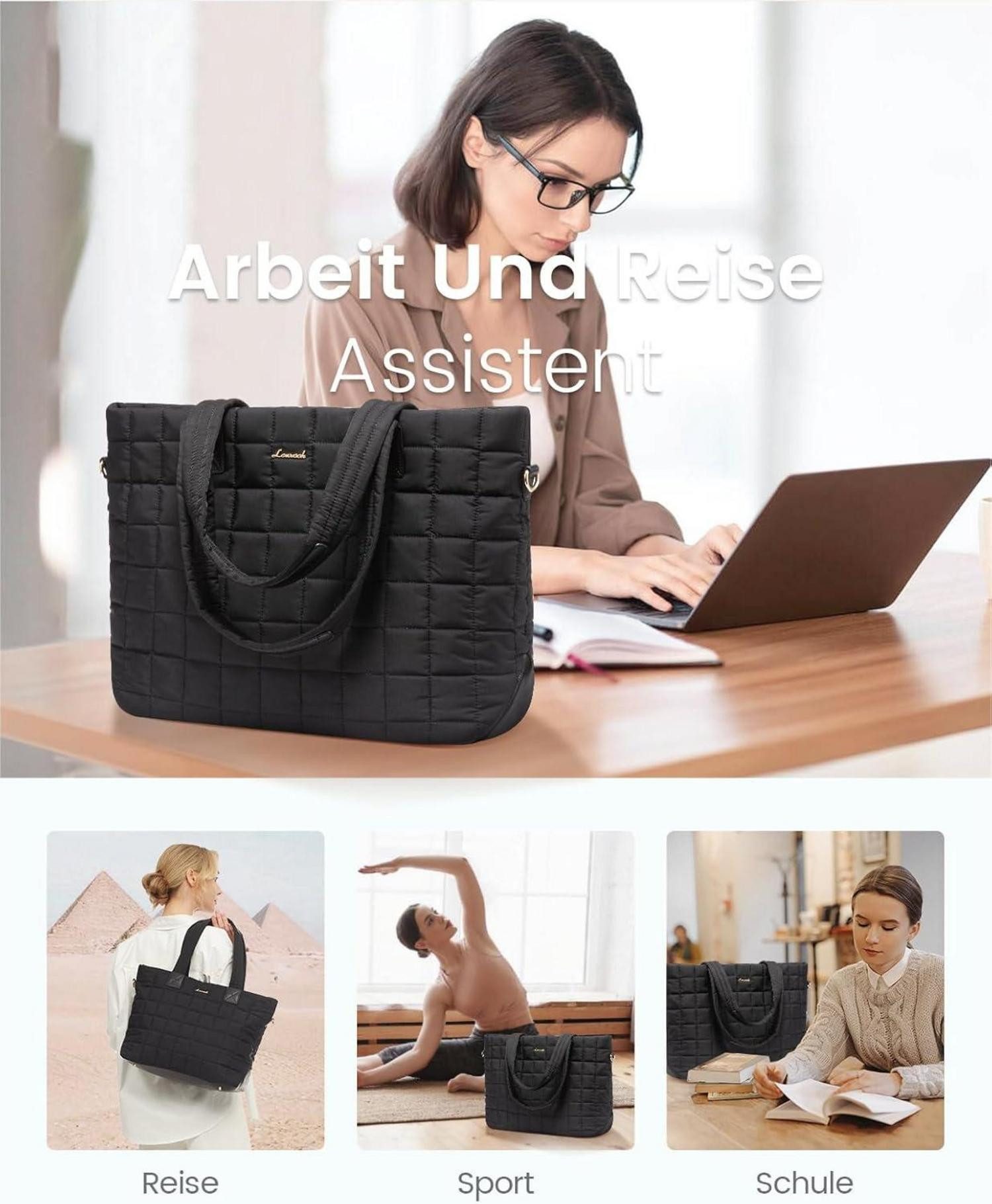 LuxusKollektion Laptoptasche Laptoptasche Damen 15,6 Zoll günstig online kaufen