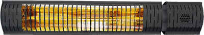 WESTMANN Heizstrahler Magma, Infrarot-Strahler, schwarz, 7x63x11 cm