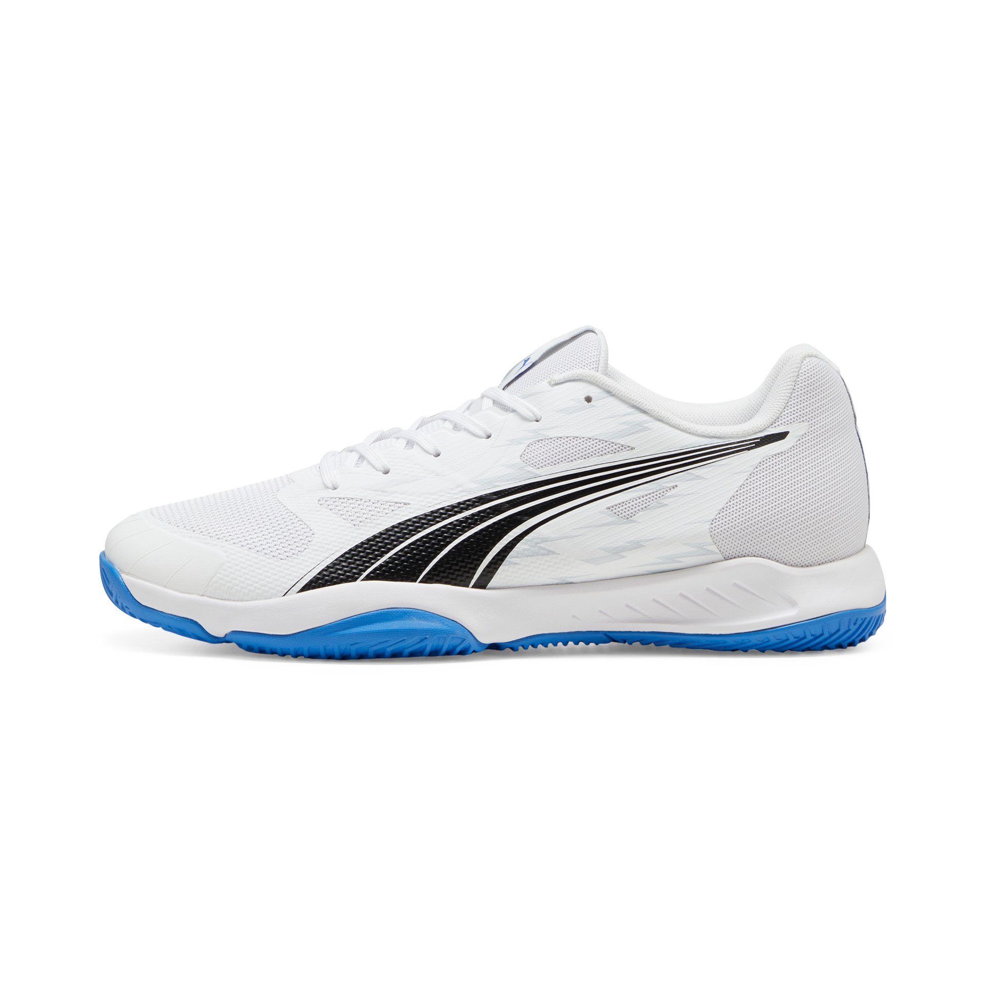 PUMA Hallen-Indoorschuhe Eliminate Turbo 2024 weiss/blau Herren Badmintonschuh