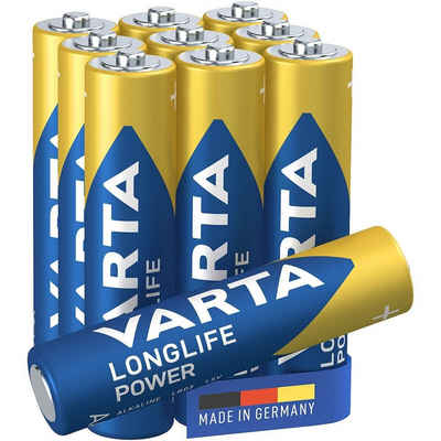 VARTA LONGLIFE Power Batterie, (10 St), AAA, mit langer Lebensdauer