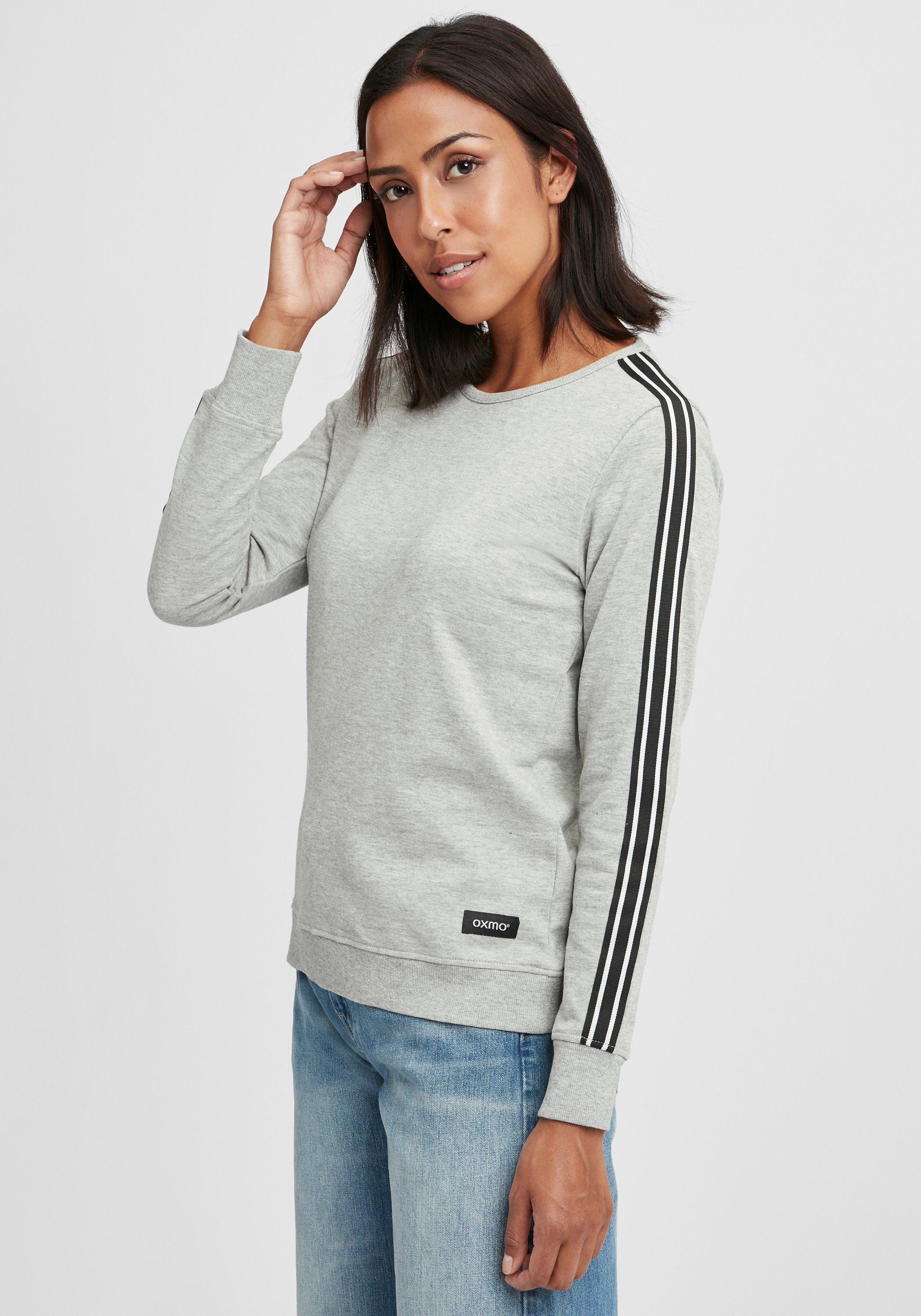 OXMO Sweatshirt »OXGabita« Sportlicher Sweatpullover mit Galonstreifen  online kaufen | OTTO
