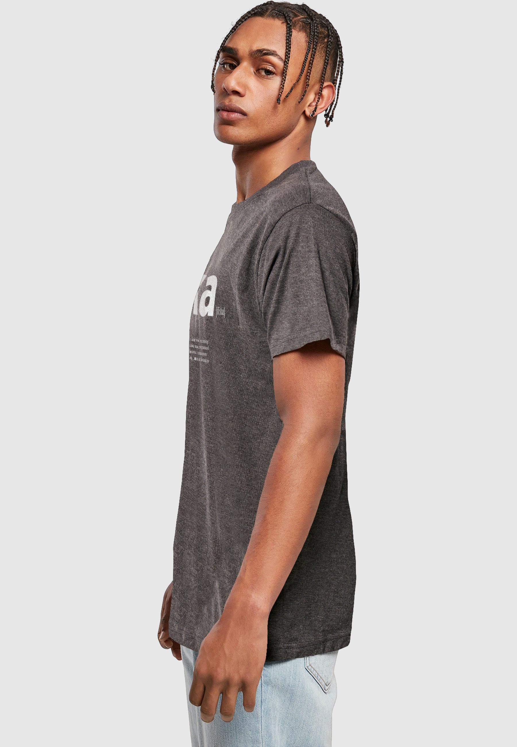 MisterTee Kurzarmshirt MisterTee Herren Fika Definition Tee (1-tlg)