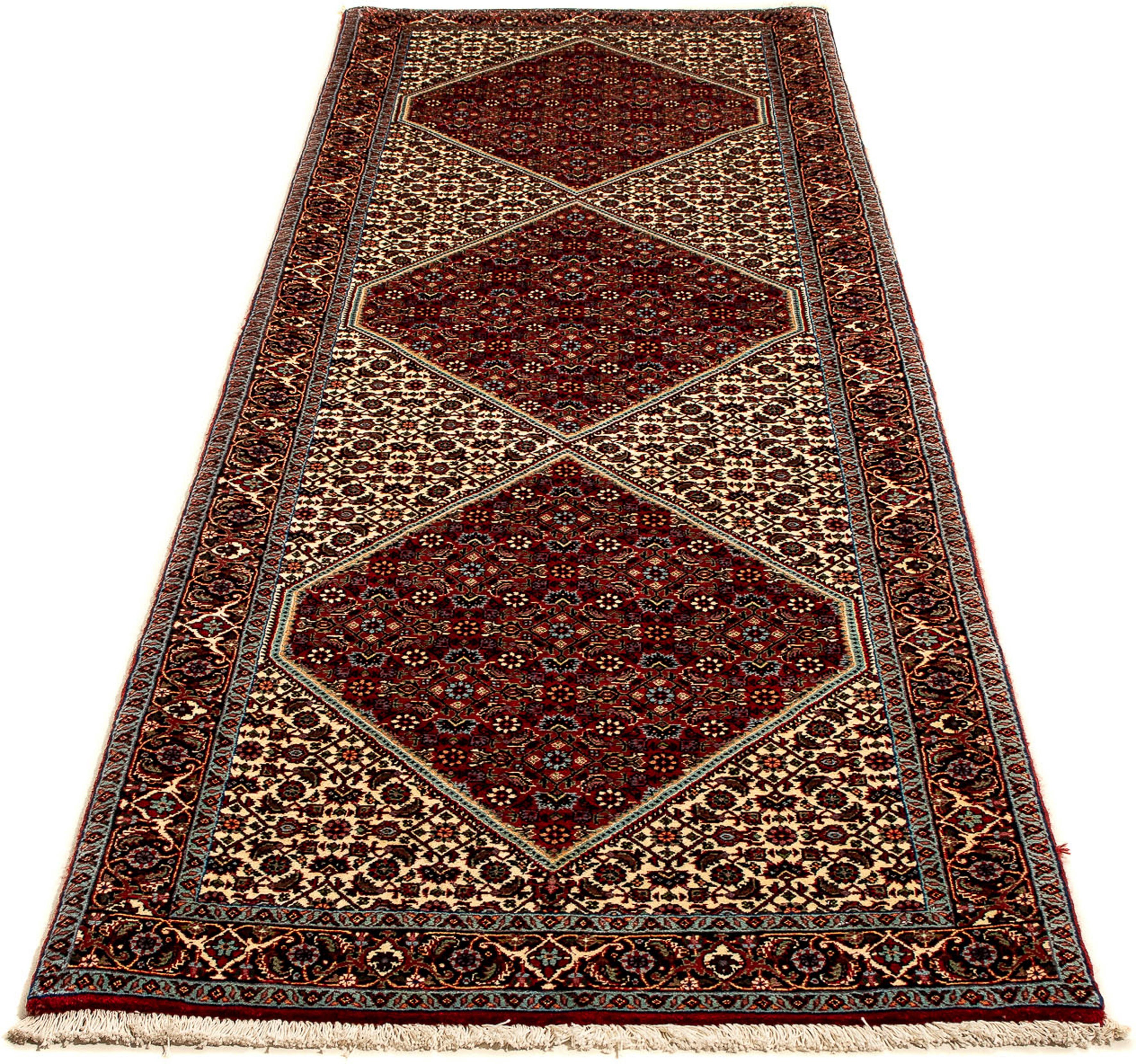 Orientteppich Perser - Bidjar - 291 x 88 cm - mehrfarbig, morgenland, rechteckig, Höhe: 15 mm, Wohnzimmer, Handgeknüpft, Einzelstück mit Zertifikat