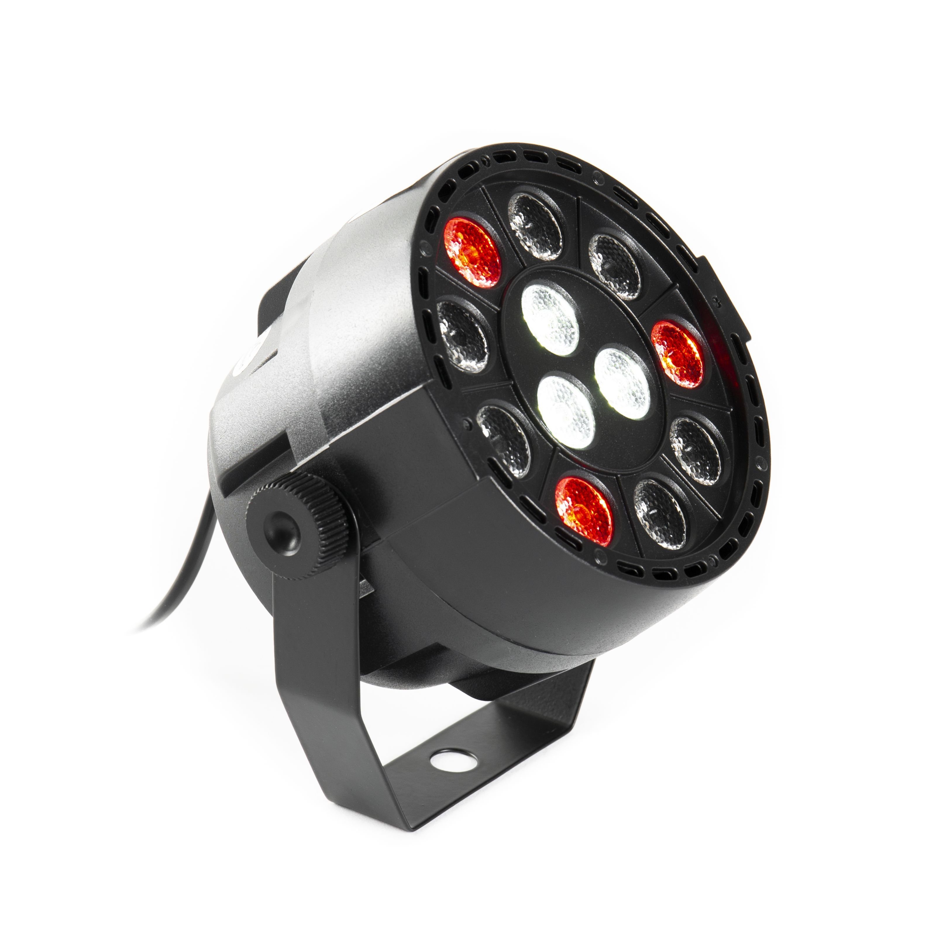 lightmaXX Discolicht, LED NANO PAR black 12×1W LED RGBW - LED PAR Scheinwerfer