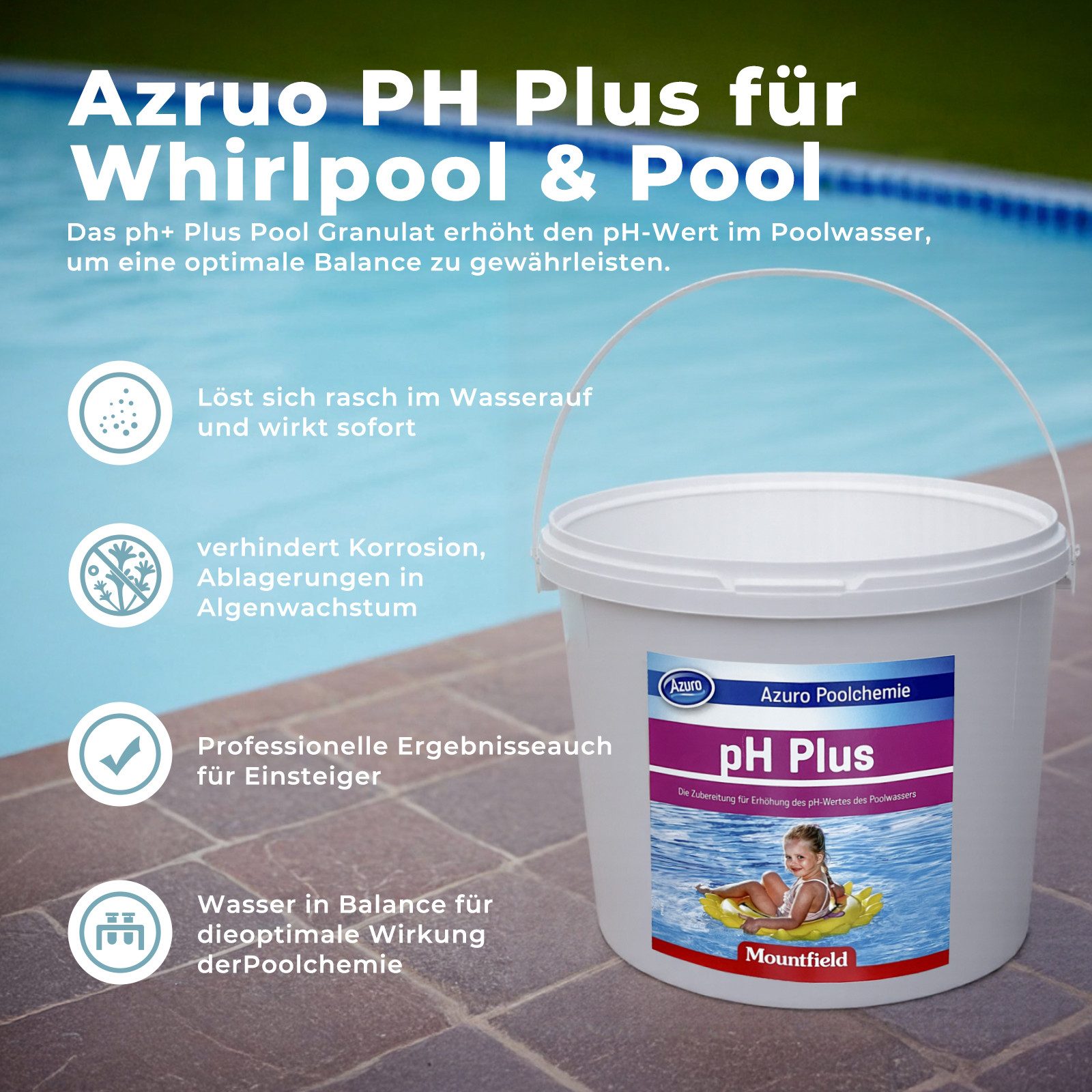 Azuro Poolpflege PH Plus Whirlpool & günstig online kaufen
