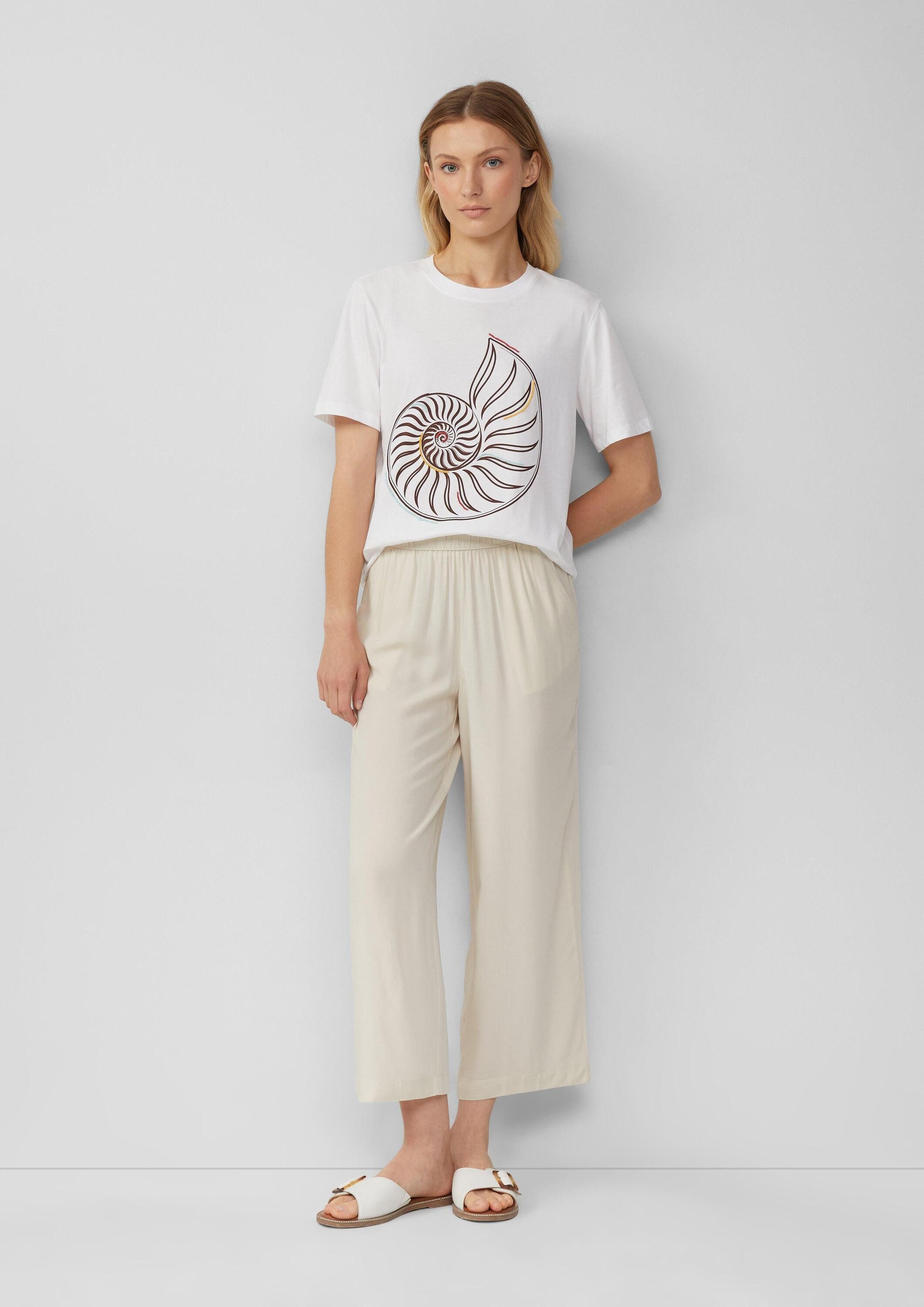 s.Oliver Culotte Hose Culotte aus Viskose mit Elastikbund günstig online kaufen