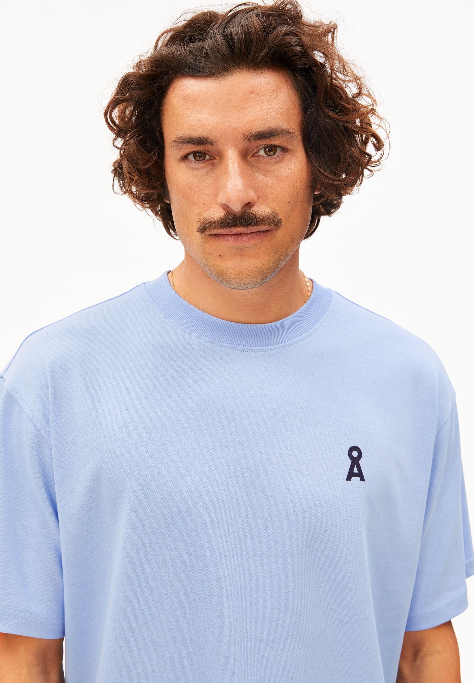 Armedangels Print-Shirt MAARKOS NO PLASTIC T-Shirt aus 100% Bio-Baumwolle Relaxed Fit