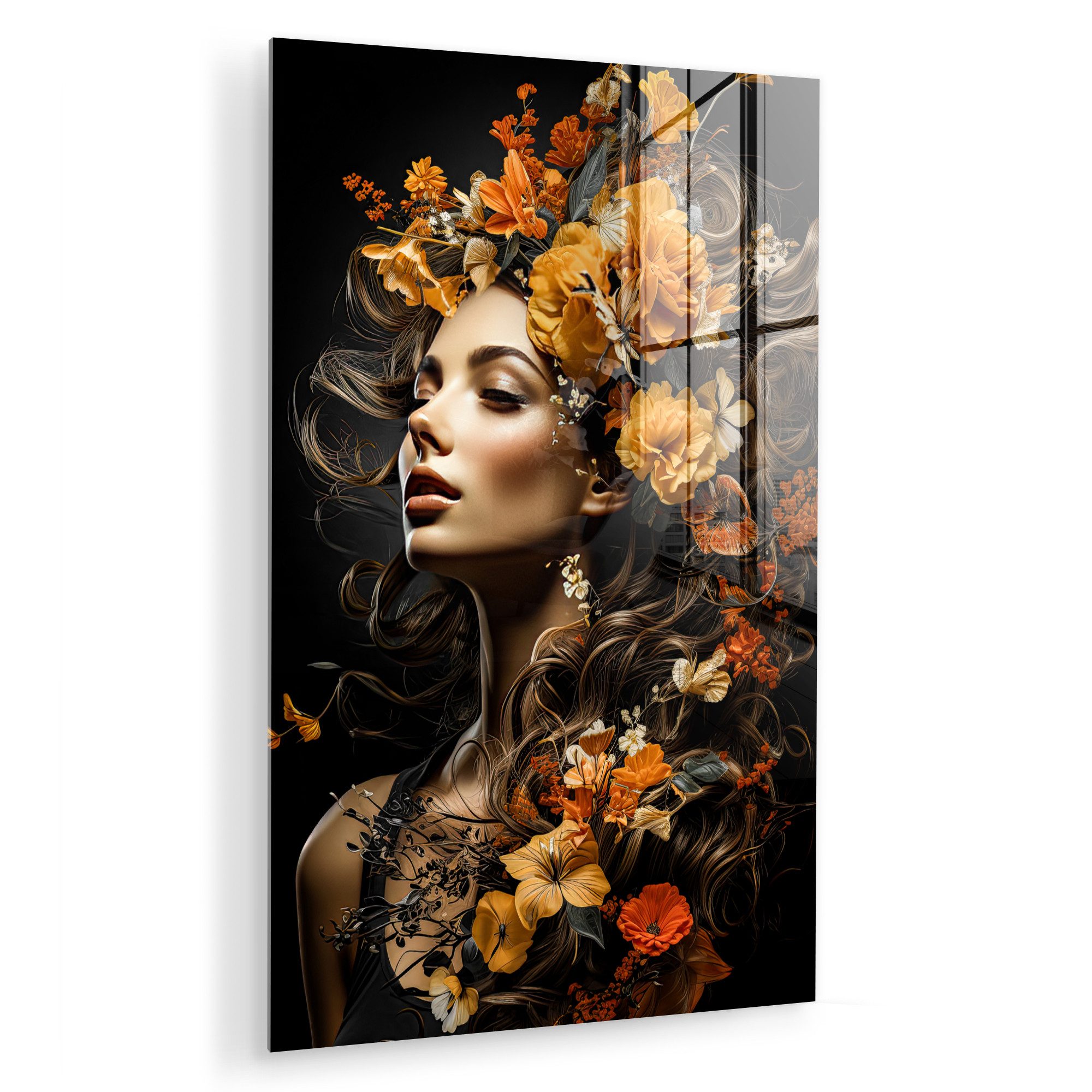 MuchoWow Acrylglasbild Frau - Porträt - günstig online kaufen