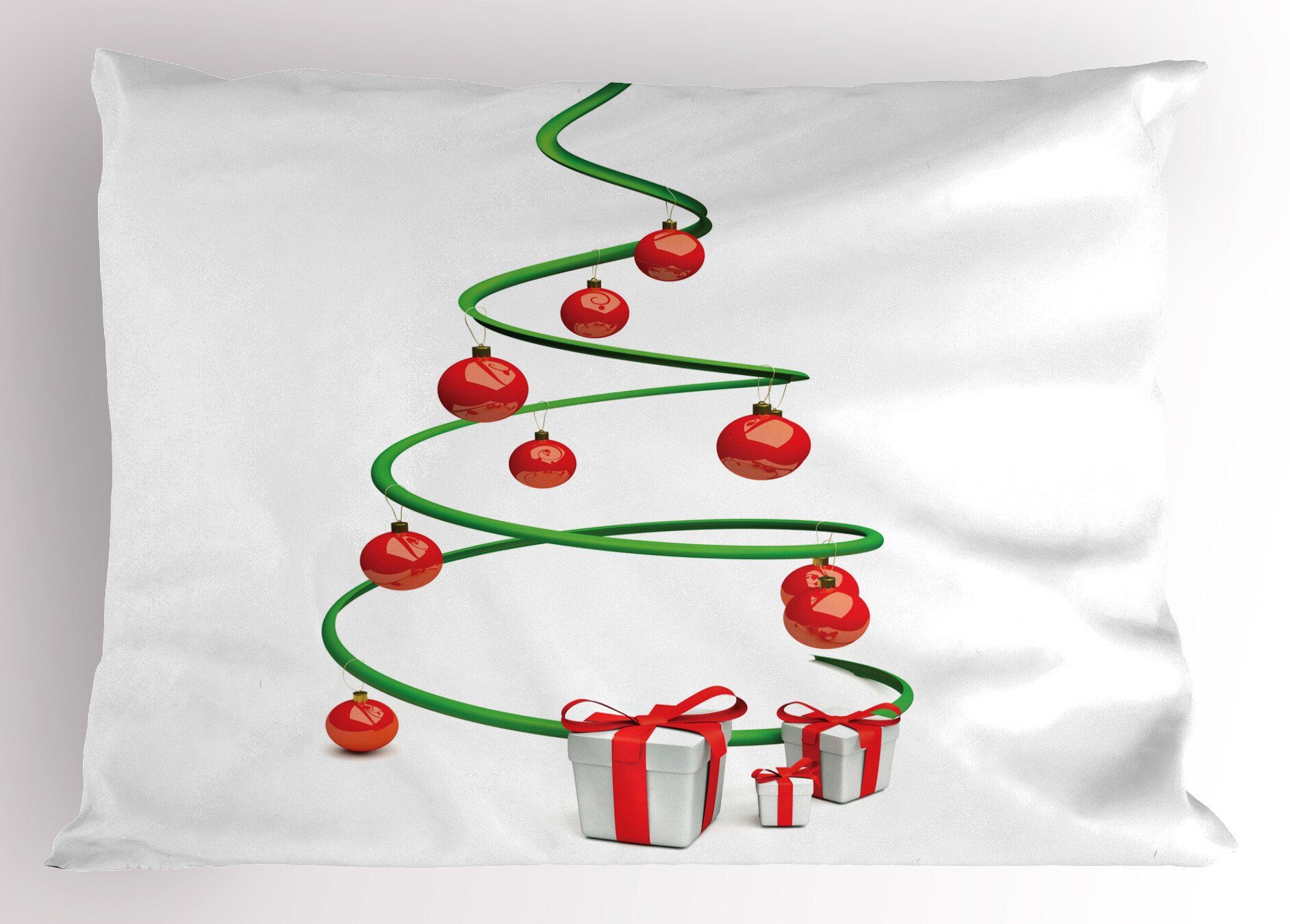 Kissenbezüge Dekorativer Standard King Size Gedruckter Kissenbezug, Abakuhaus (1 Stück), Weihnachten Abstrakte Weihnachtsbaum