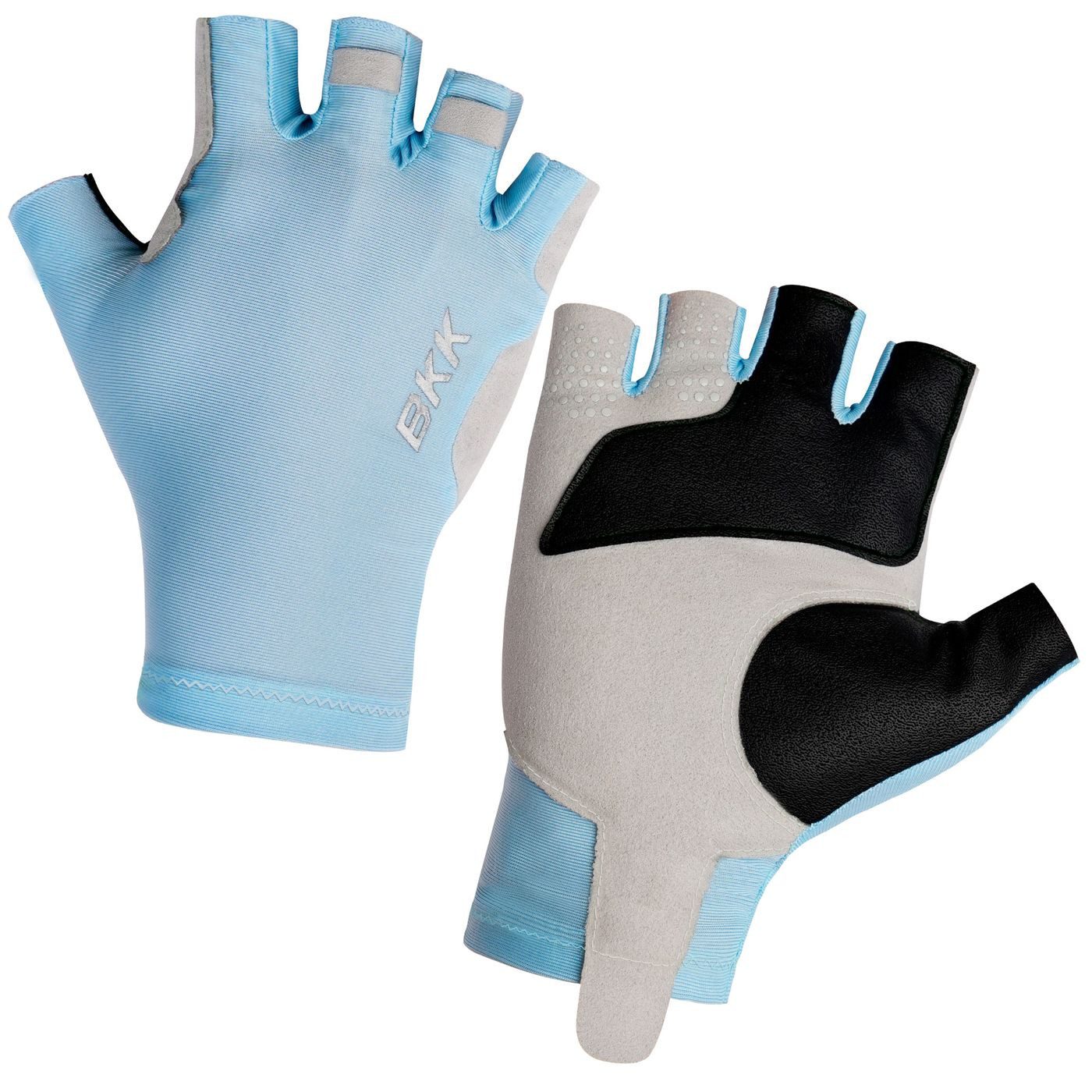 BKK Angelhandschuhe BKK Flamingo Half Finger Gloves 1 Light Blue - Angelhandschuhe