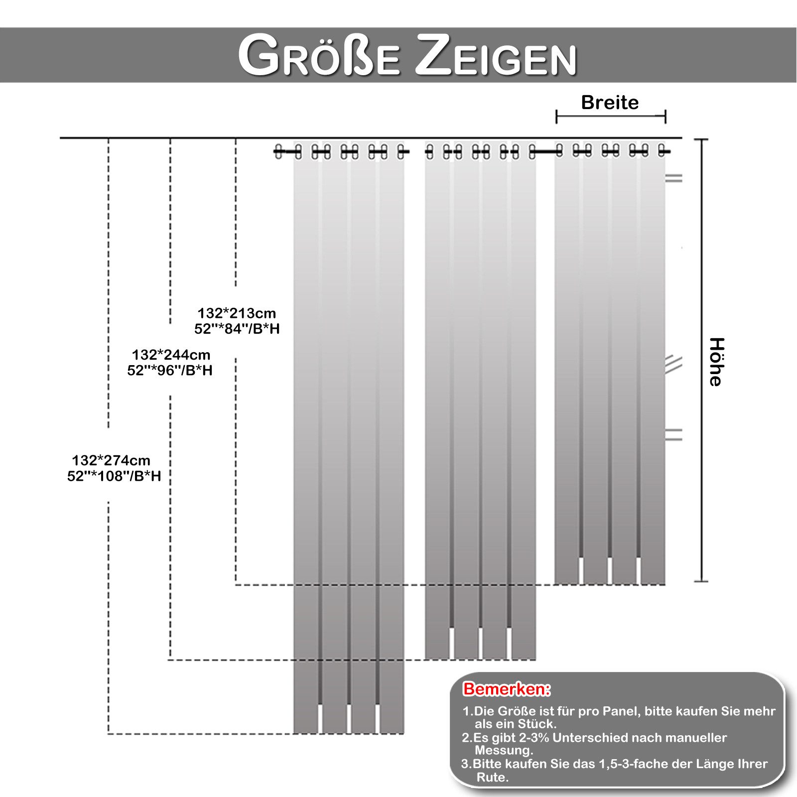 Jibenhome Outdoorvorhang Terrassevorhang Gestepptgardine 1 Paneele günstig online kaufen