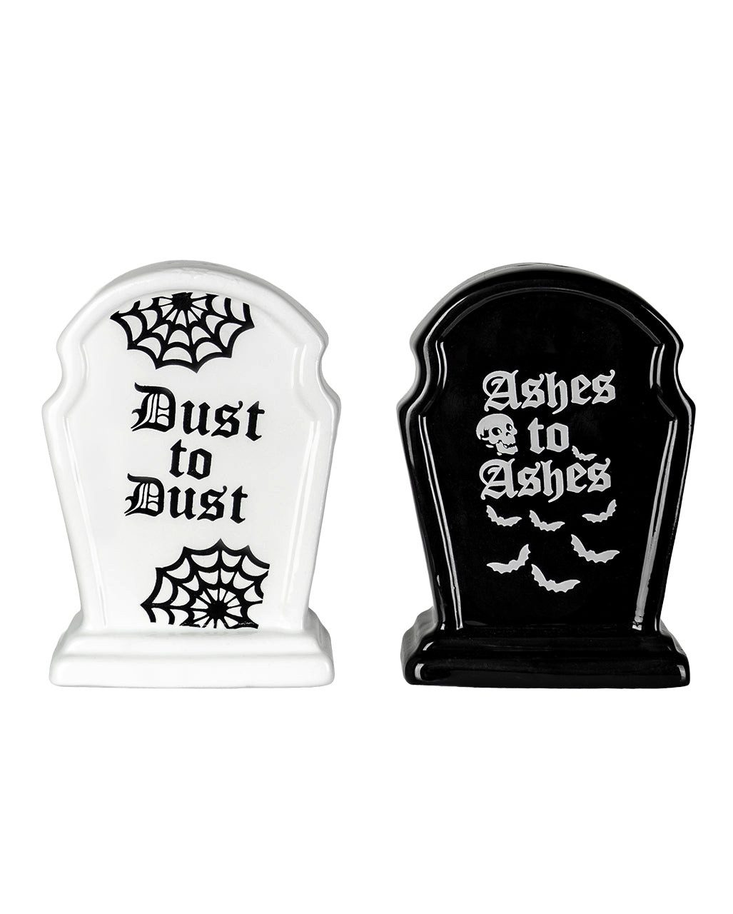 Horror-Shop Dekofigur Halloween Salz Pfefferstreuer Set Grabstein – Goth