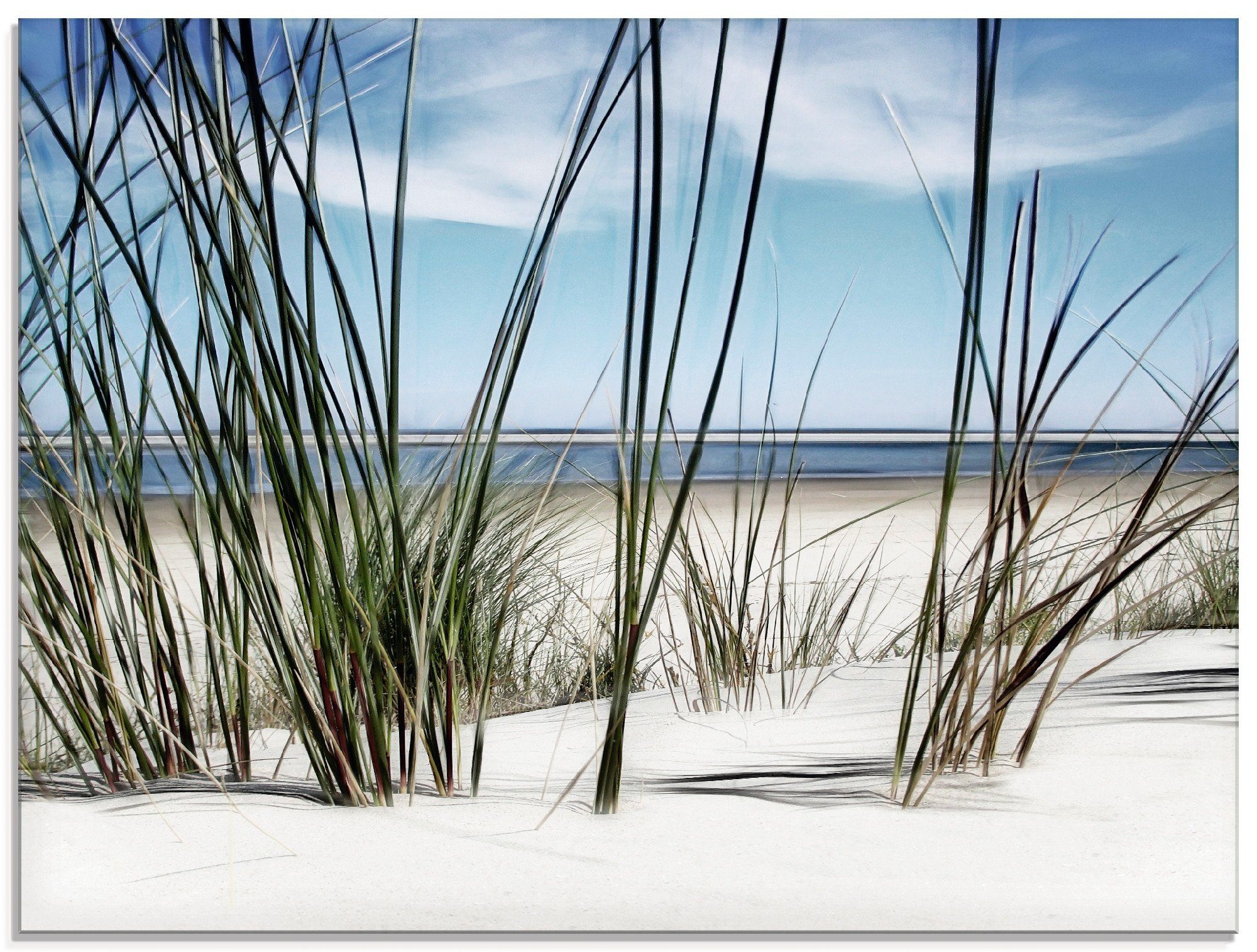 Artland Glasbild Düne, Strand (1 St), in verschiedenen Größen