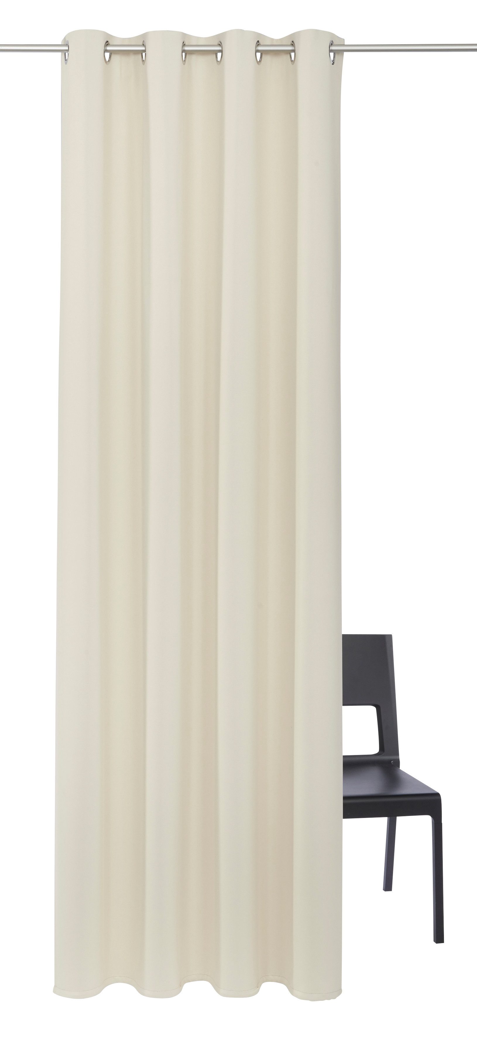 my home Gardine SOLA (2 St), Ösen, verdunkelnd, Polyester, blickdicht, Ösen günstig online kaufen