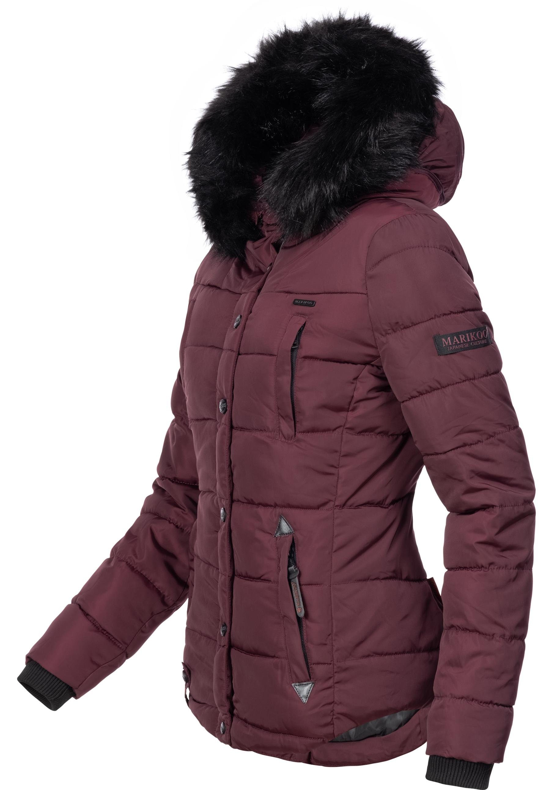 Marikoo Steppjacke Lotusblüte hochwertige Winter Jacke günstig online kaufen