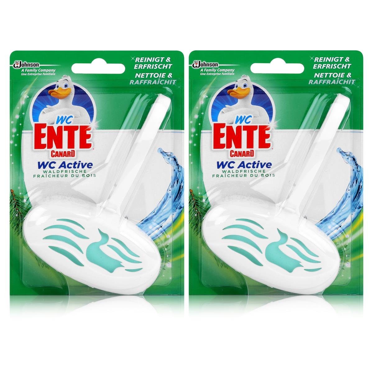 (2er Einhänger Active WC WC-Reiniger Pack) WC Ente WC Ente Waldfrische WC-Frische 40g