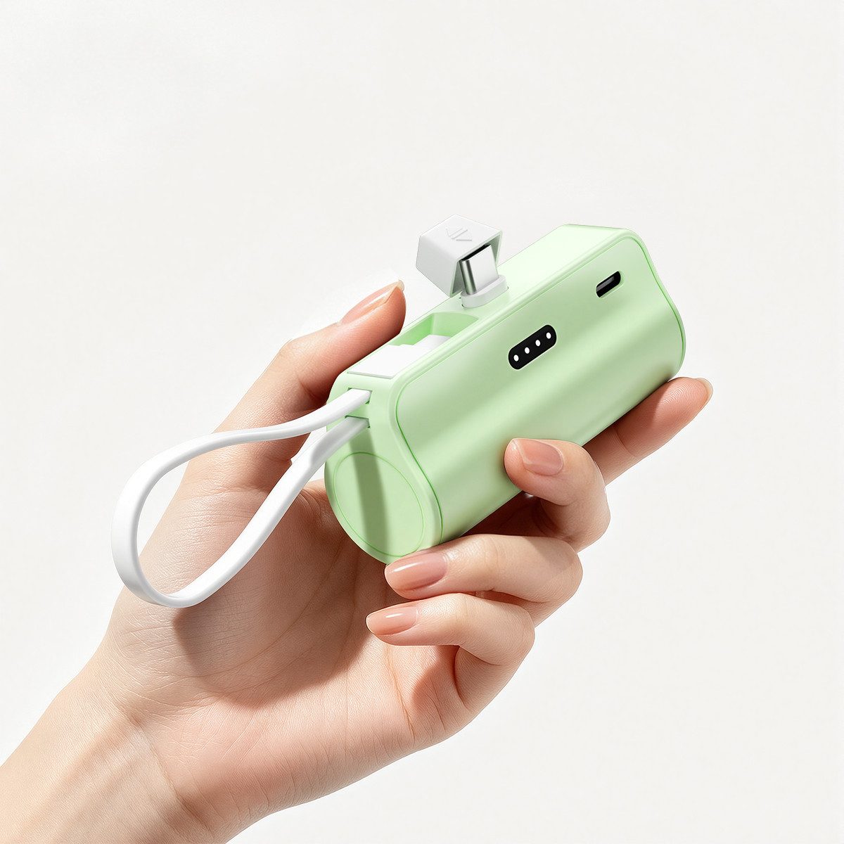 AeroAxis 2 in 1 5000mAh Powerbank Tragbar Ladegerät Externer Akku für Handy Powerbank 5000 mAh, Kompakt & Leicht, Ideal für Reisen,Outdoor