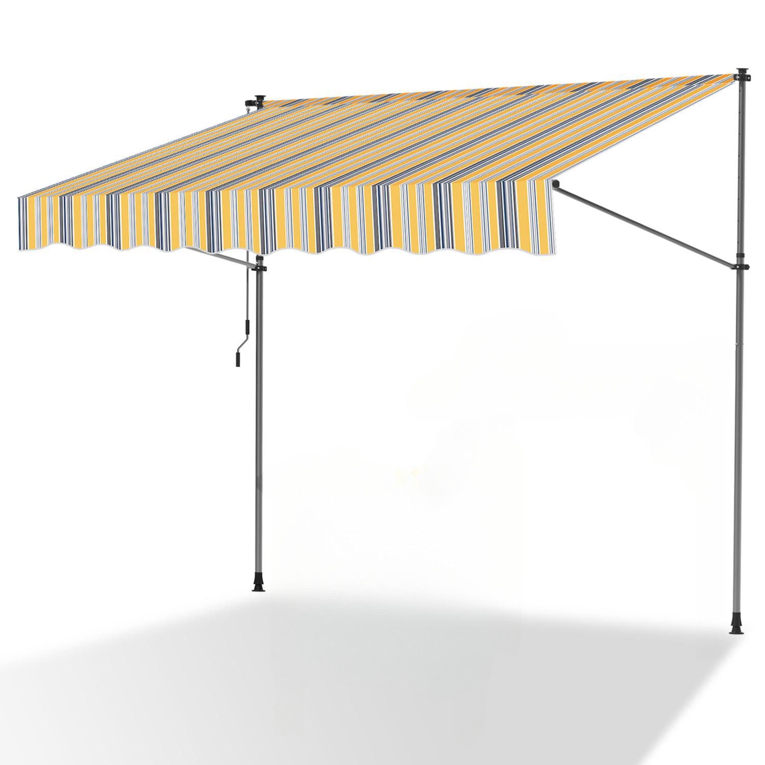 Clanmacy Klemmmarkise Klemmmarkise 350cm Balkonmarkise Markise günstig online kaufen