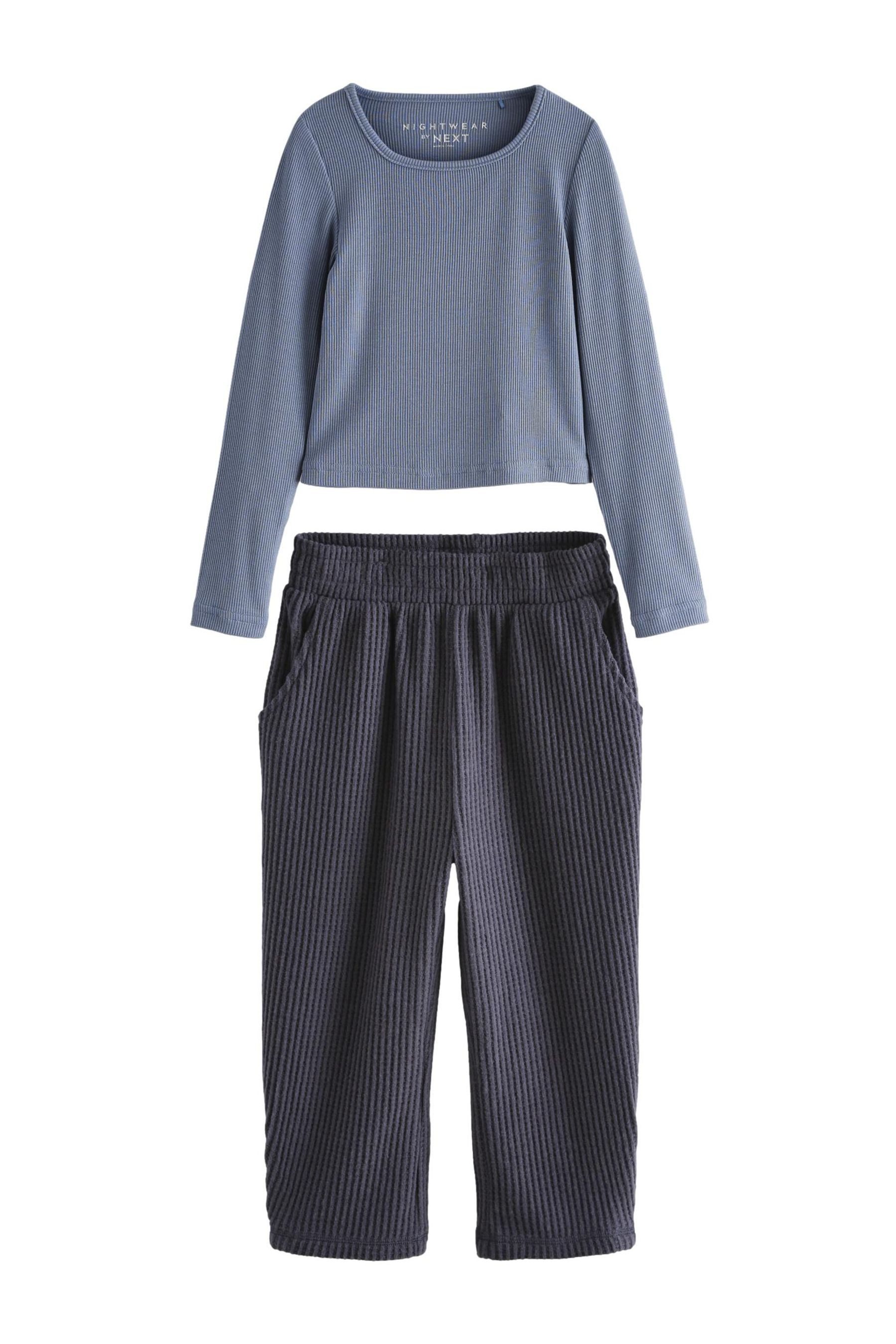 Pyjama Geknöpfter Jersey-Schlafanzug