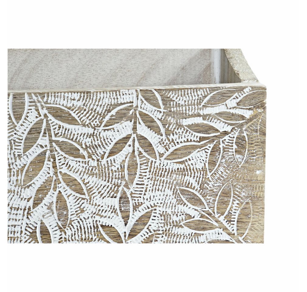Thumbnail - DKD Home Decor Druckerband Mehrzweck-Organizer Bettlaken natürlich Mango-Holz (32 x 13 x 21 cm)