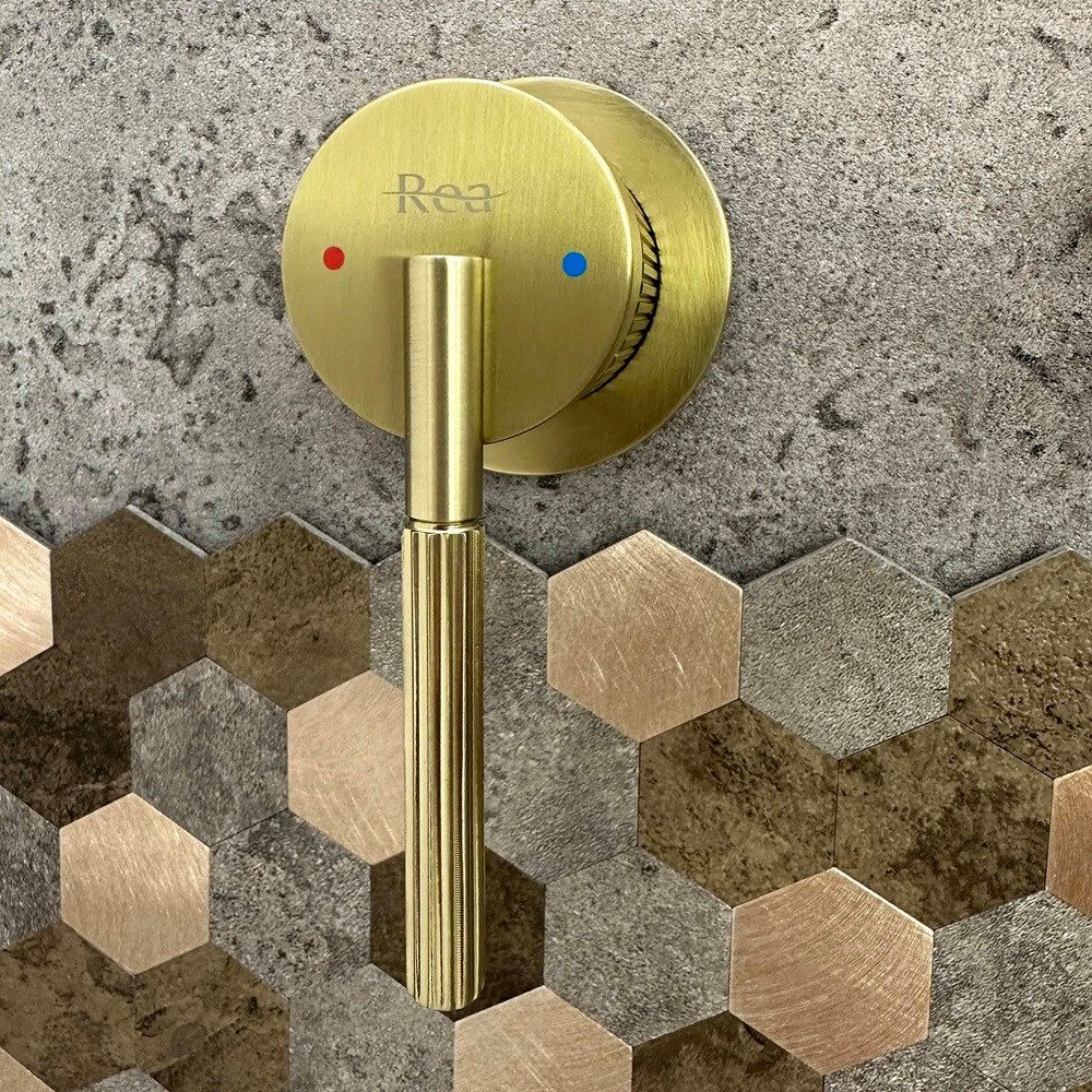 wohnwerk.idee Unterputzarmatur Wasserhahn Wandarmatur Unterputz Design Gold Kupfer Matt