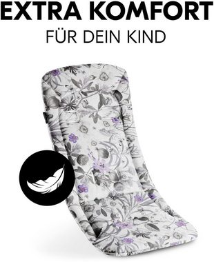 Hauck Kinderwagen-Sitzauflage Pushchair Seat Liner, Floral Grey