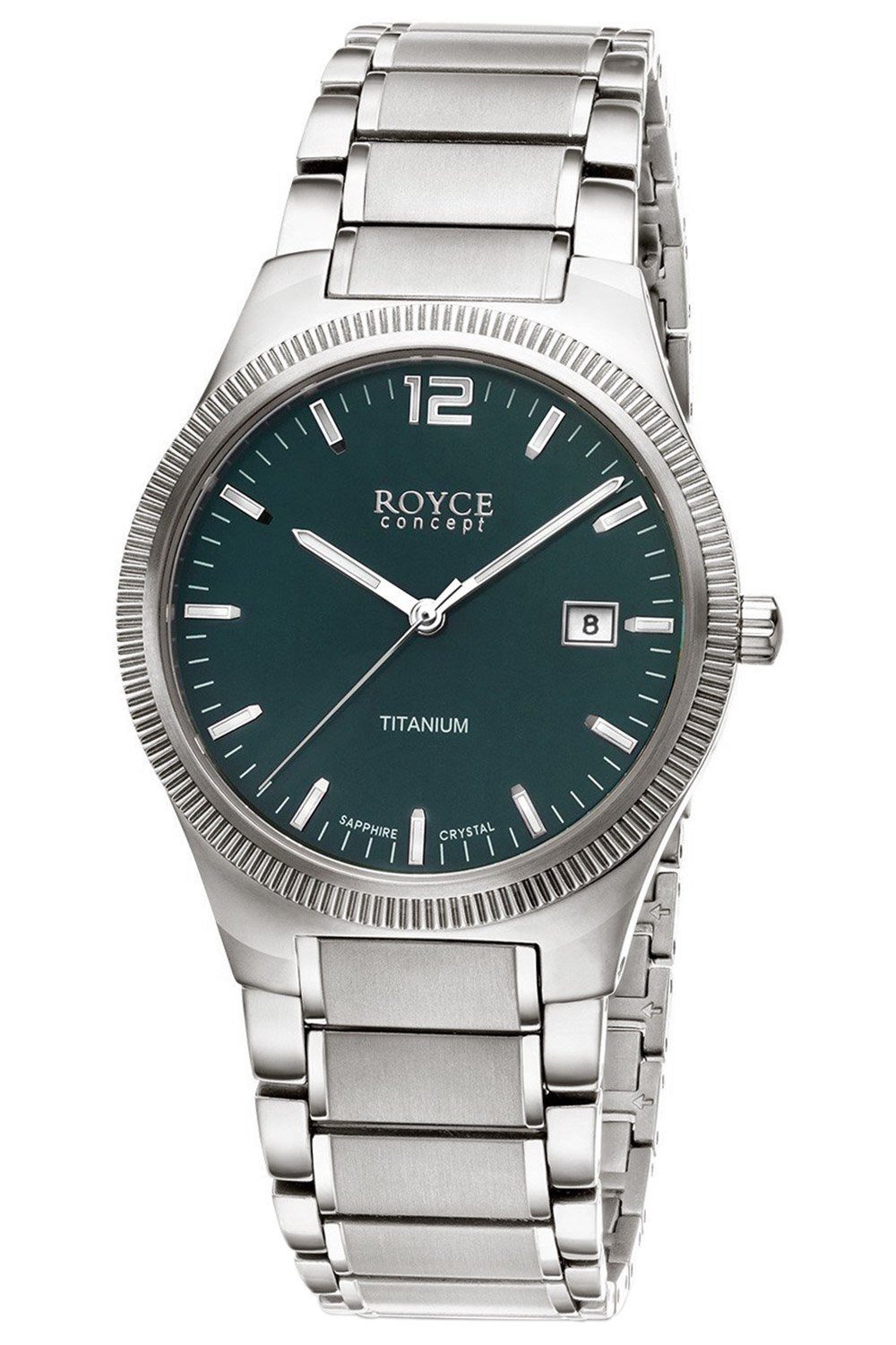 Boccia Quarzuhr Herren-Armbanduhr Royce mit Saphirglas Grün